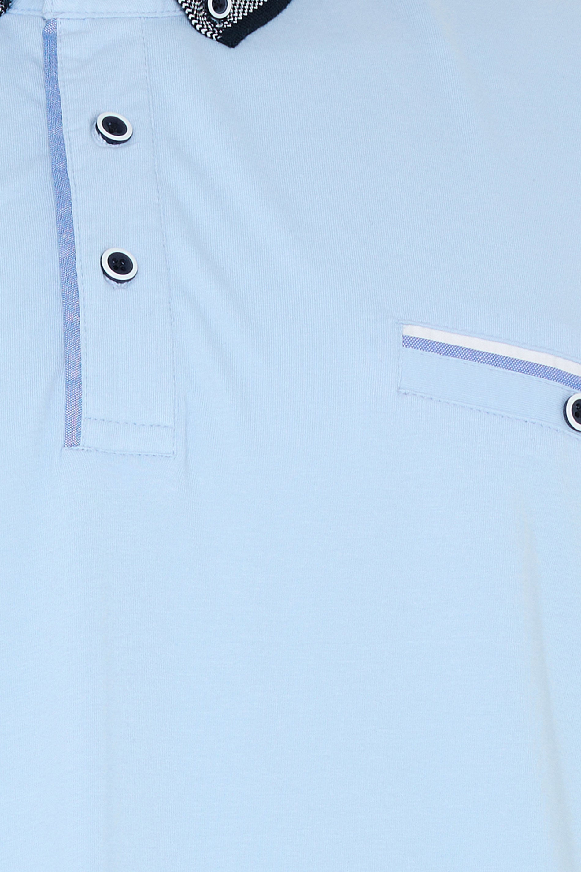 BadRhino Big & Tall Blue Chambray Pocket Polo Shirt | BadRhino 9