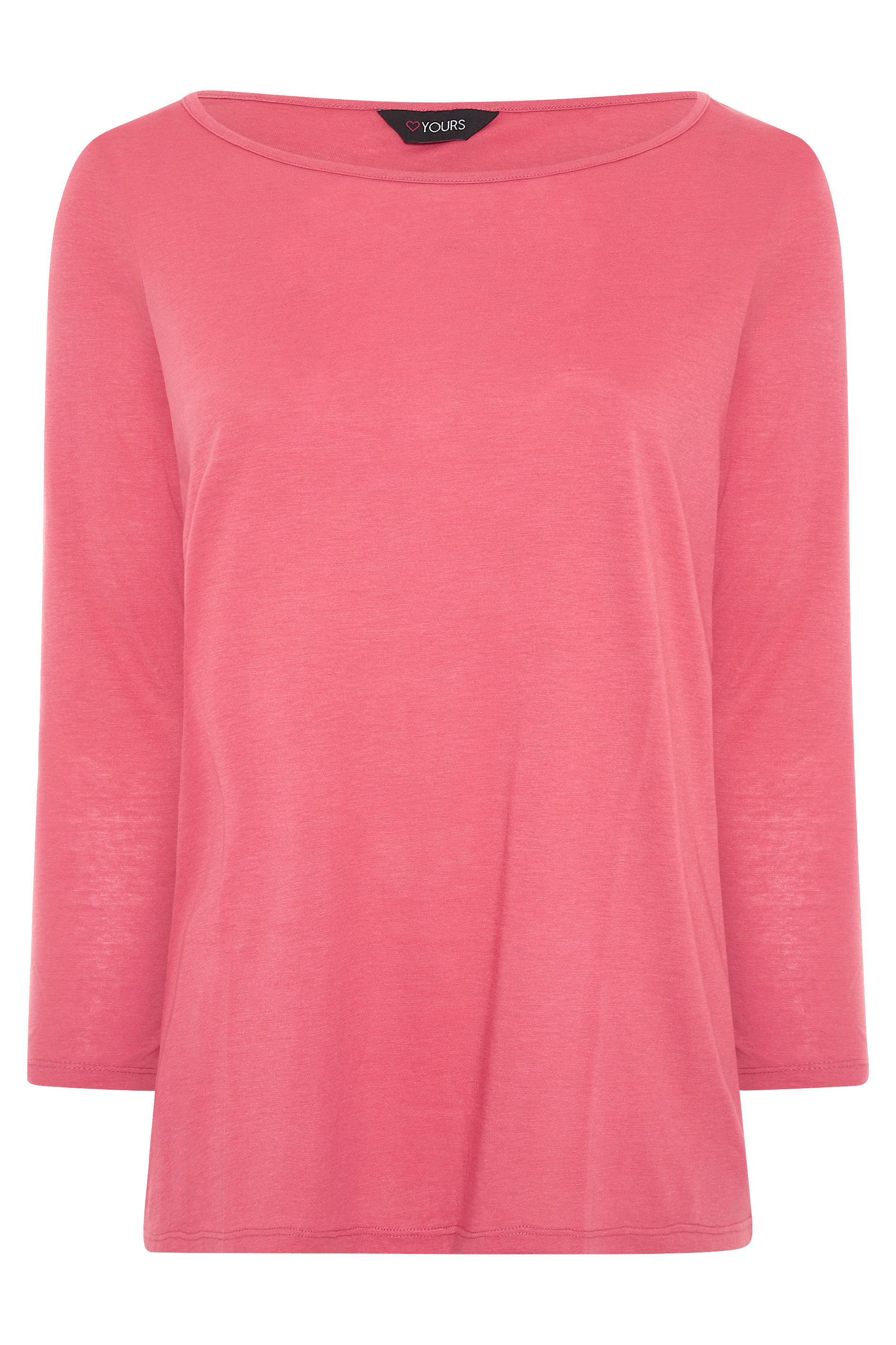 Pink Long Sleeve T-Shirt | Yours Clothing