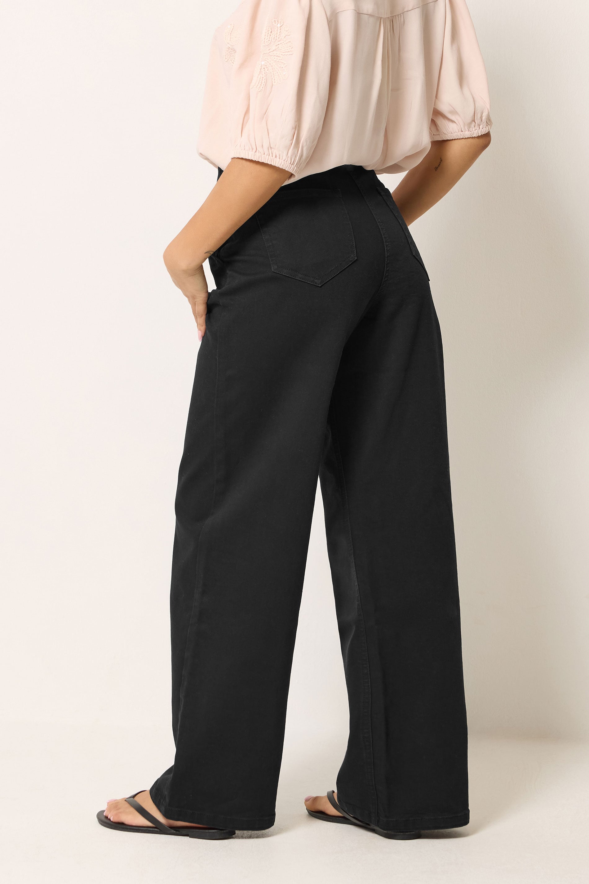 M&Co Black Wide Leg Jeans | M&Co 2