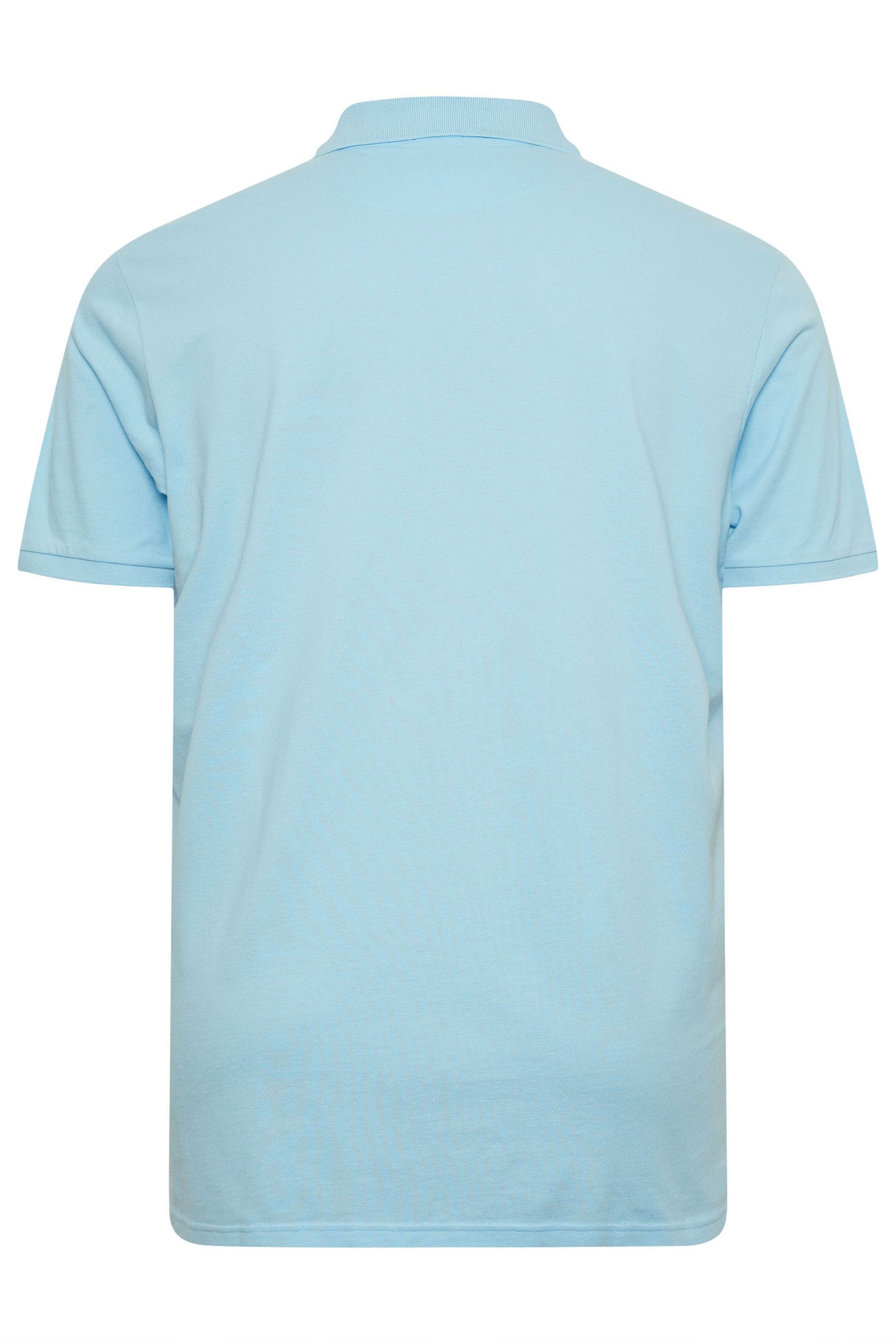 U.S. POLO ASSN. Big & Tall Blue Pique Polo Shirt | BadRhino 2