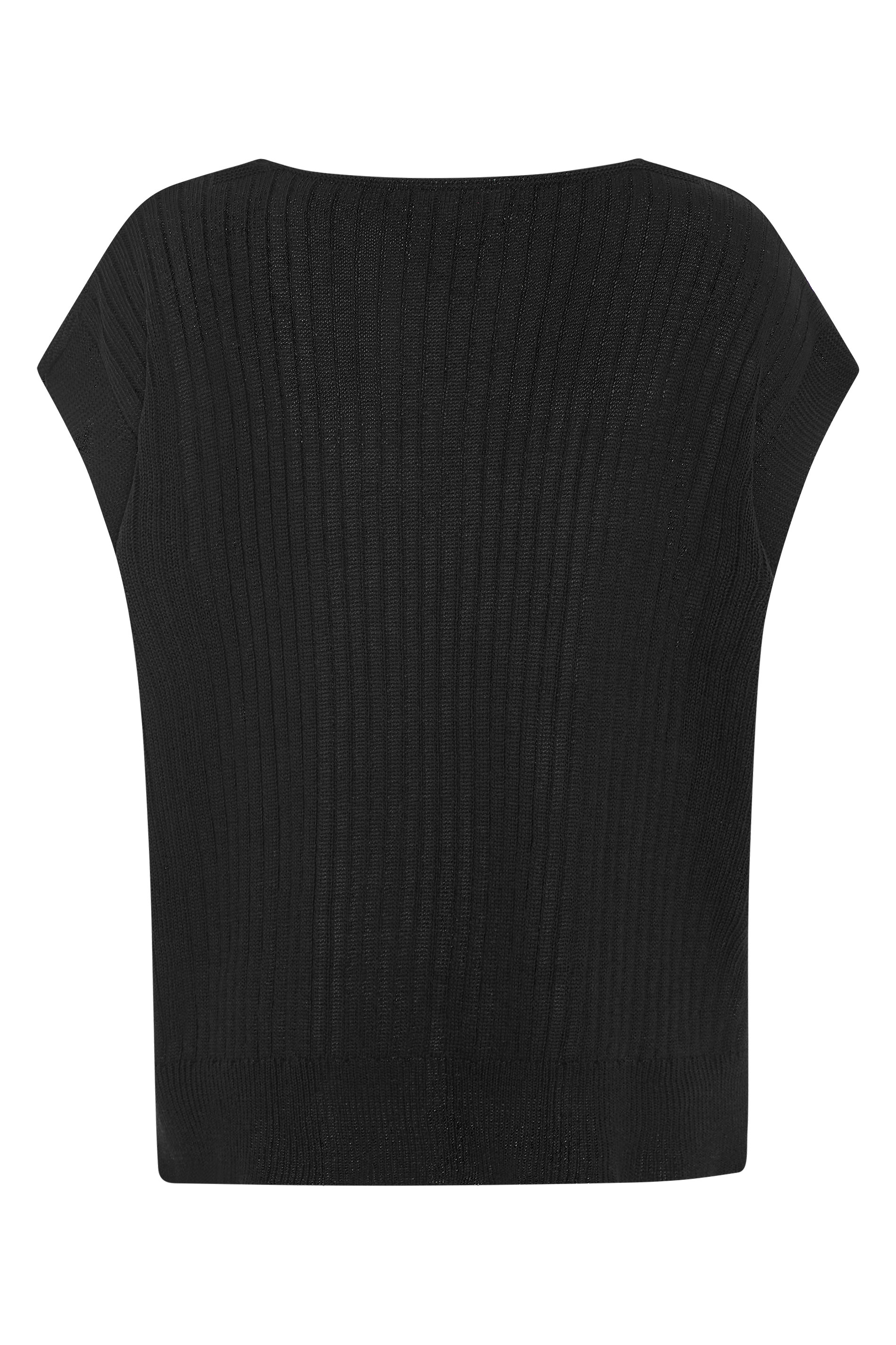 Black Knitted Vest | Yours Clothing