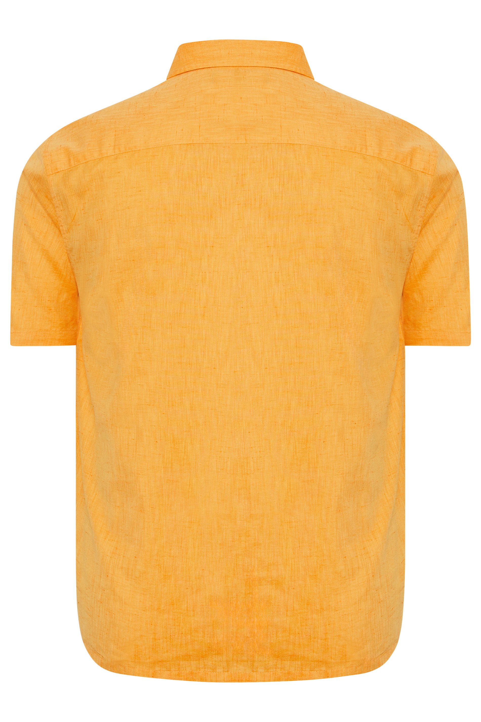 BadRhino Big & Tall Orange Marl Short Sleeve Shirt | BadRhino 3