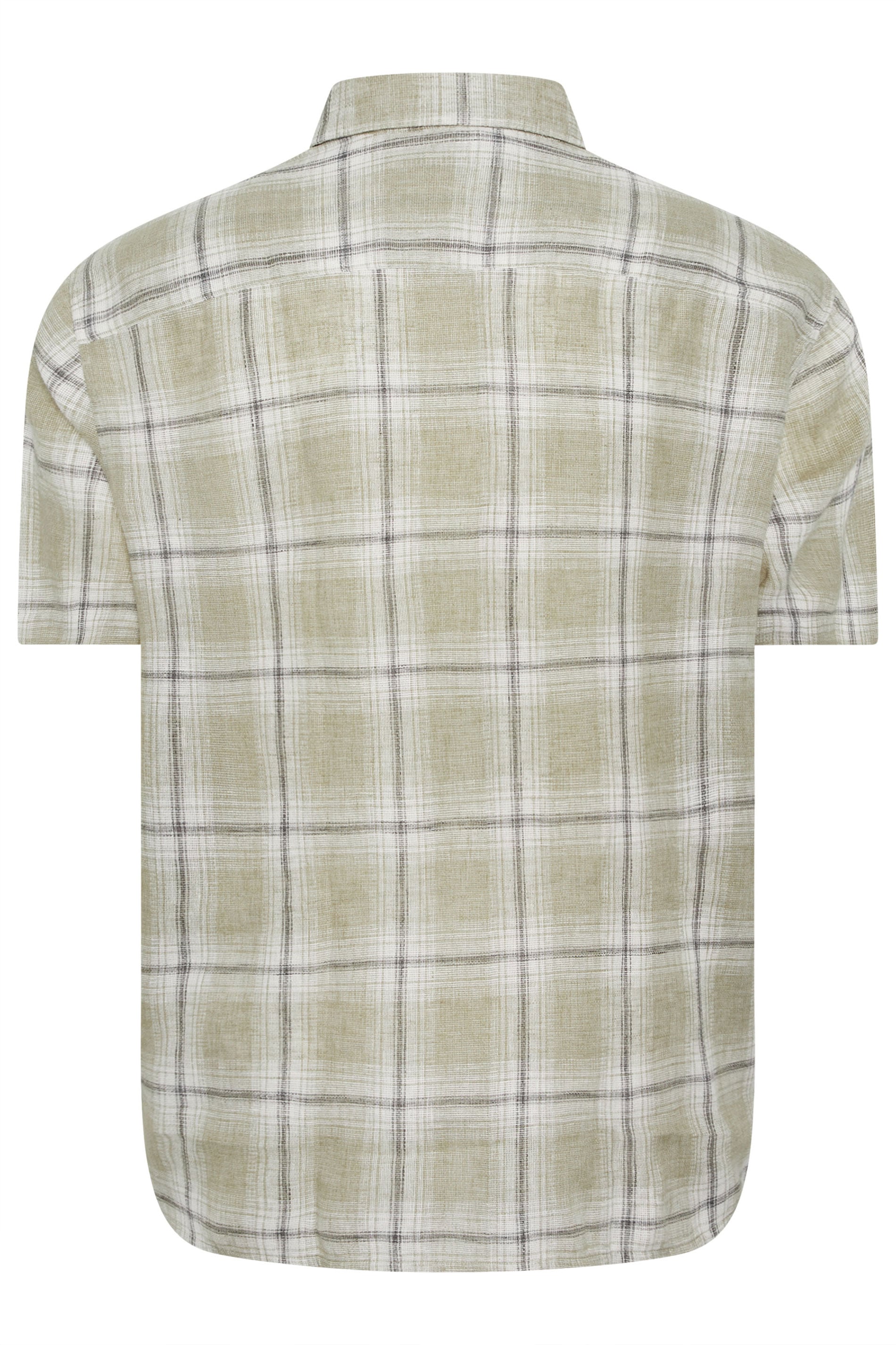 BadRhino Big & Tall Green Textured Check Print Shirt | BadRhino 7