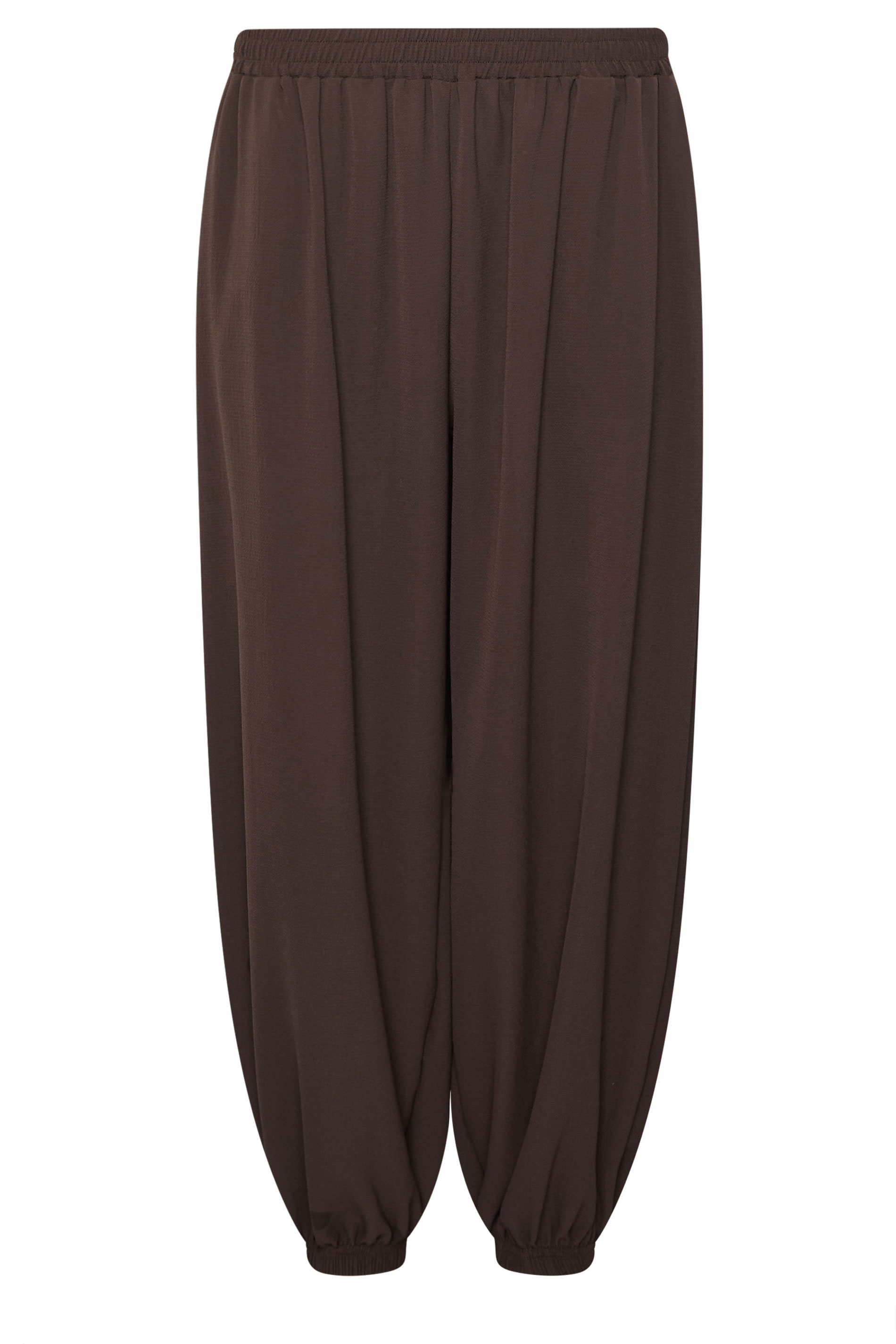 PixieGirl Petite Women's Chocolate Brown Balloon Trousers | PixieGirl 5