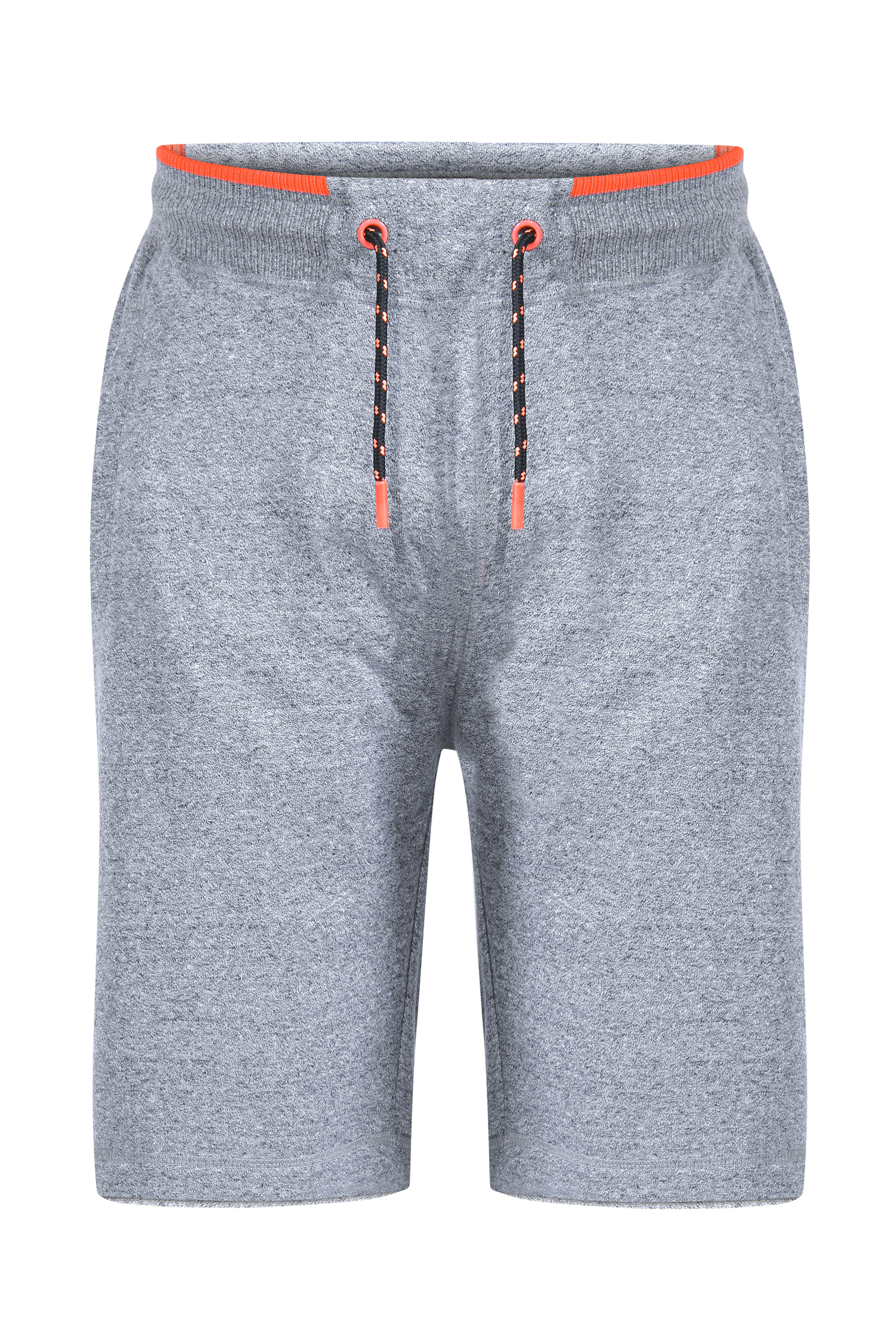 D555 Grey Ribbed Waist Fleece Shorts_f.jpg