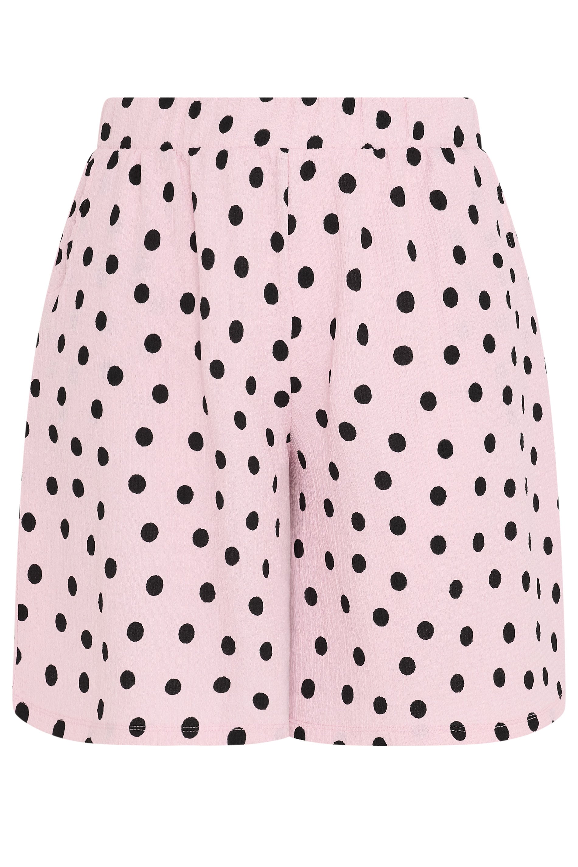 YOURS Plus Size Pink Polka Dot Shorts | Yours Clothing 5
