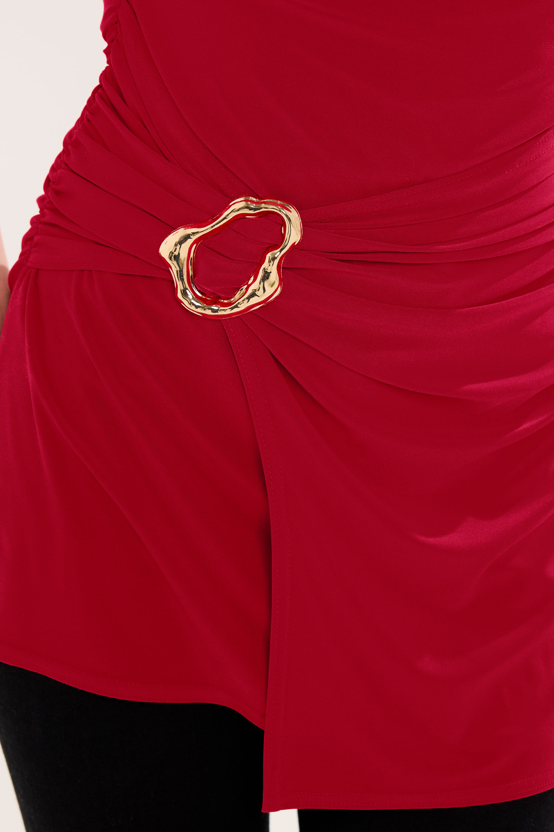 STAR Red Buckle Detail Top | StarByJM 4