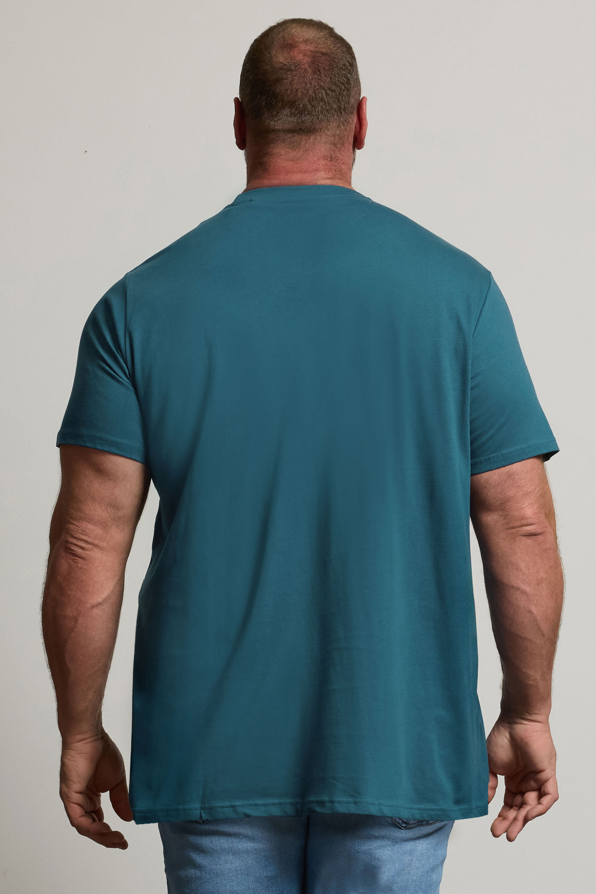BadRhino Big & Tall Ocean Blue Extra Long Core T-Shirt | BadRhino 2