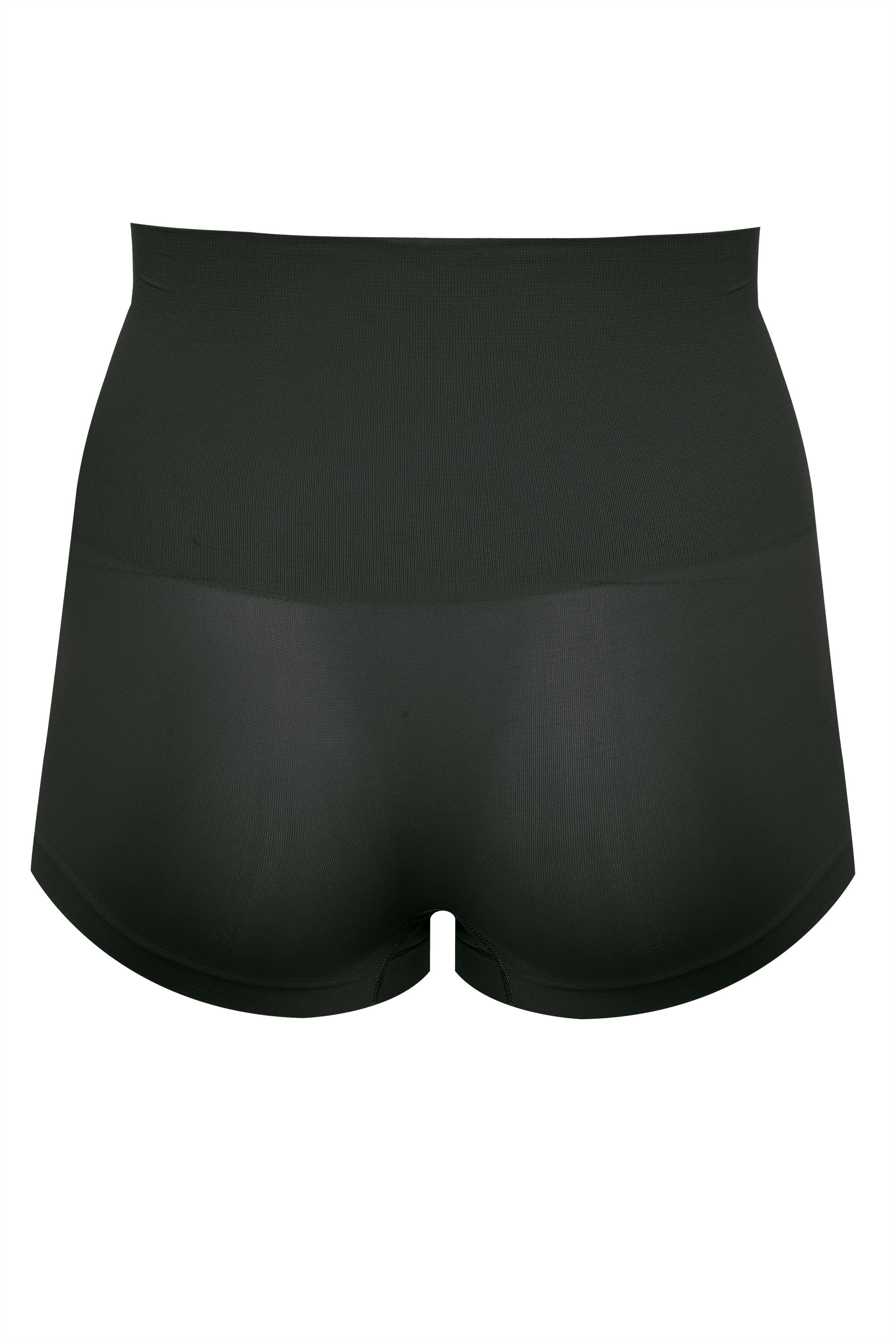 Plus Size Black Seamless Control High Waisted Shorts