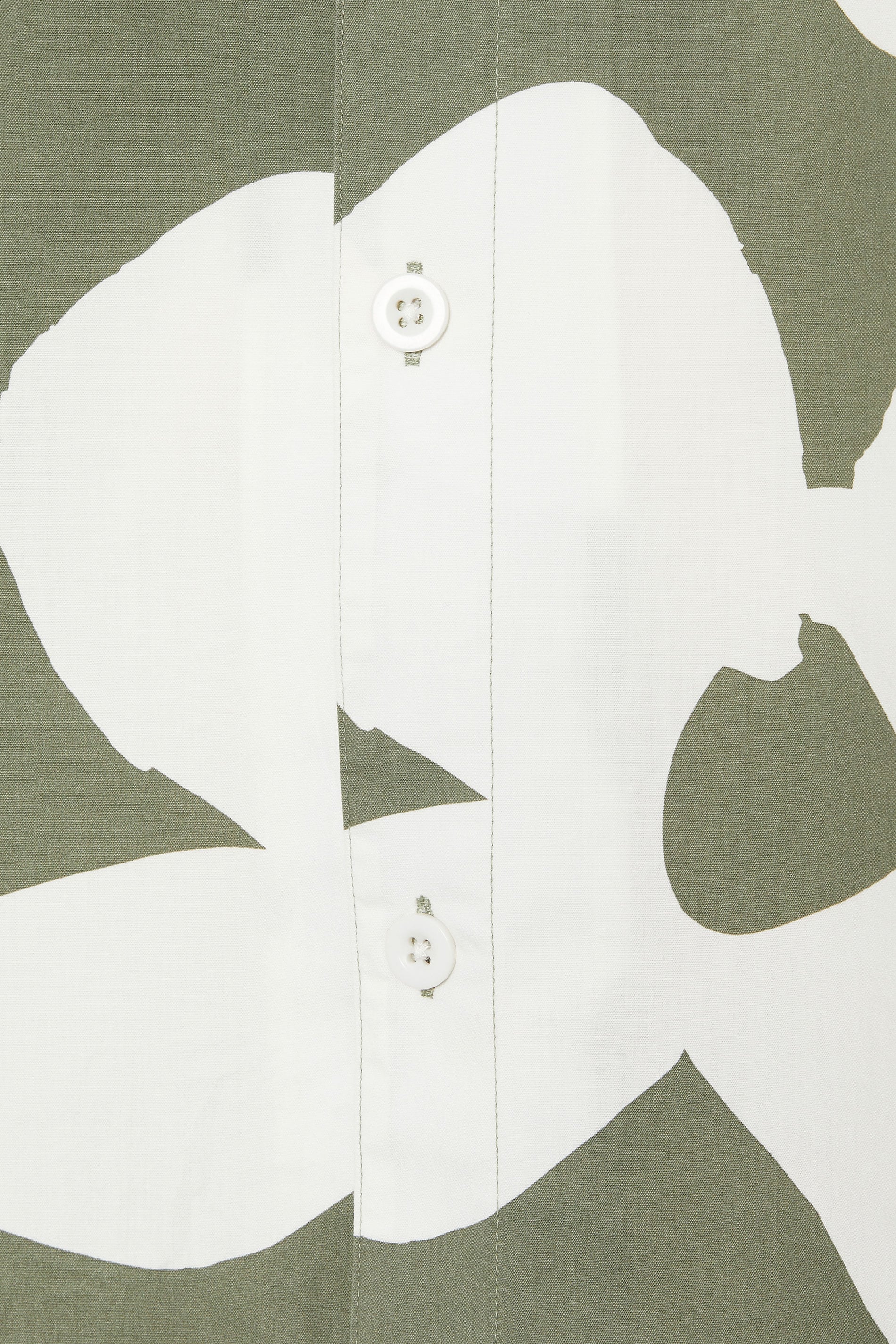 BadRhino Big & Tall Green Flower Poplin Shirt | BadRhino 7
