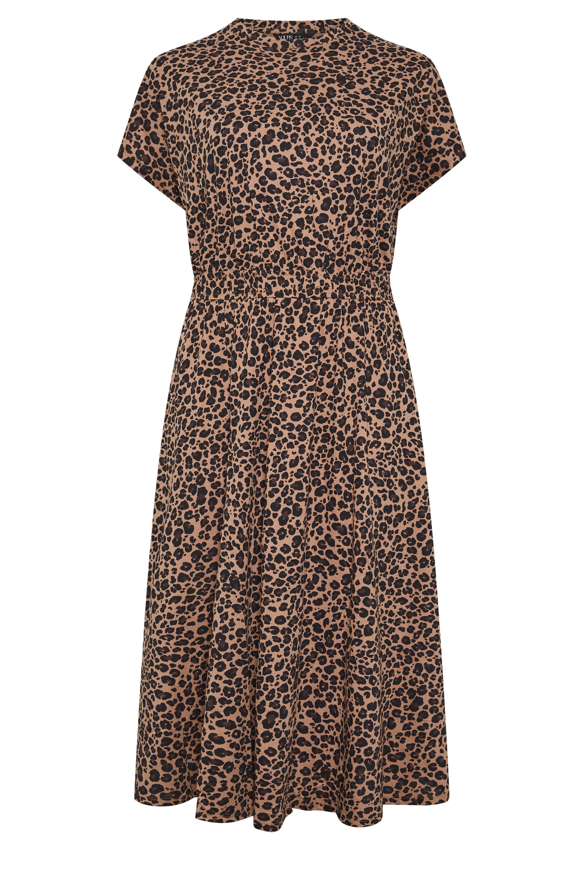 YOURS Plus Size Brown Leopard Maxi Dress | Yours Clothing 5