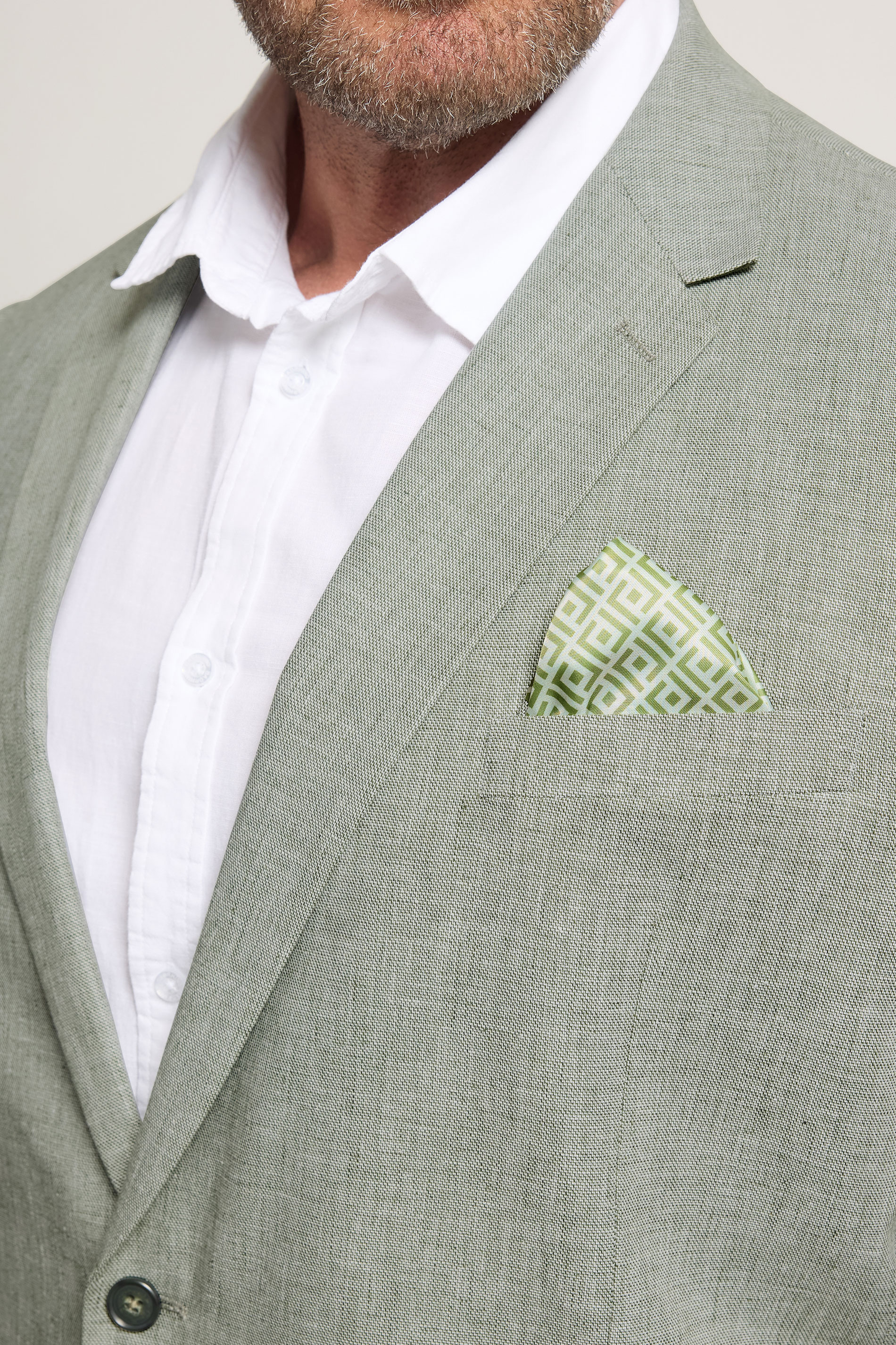 BadRhino Tailoring Big & Tall Green Linen Blazer | BadRhino 5
