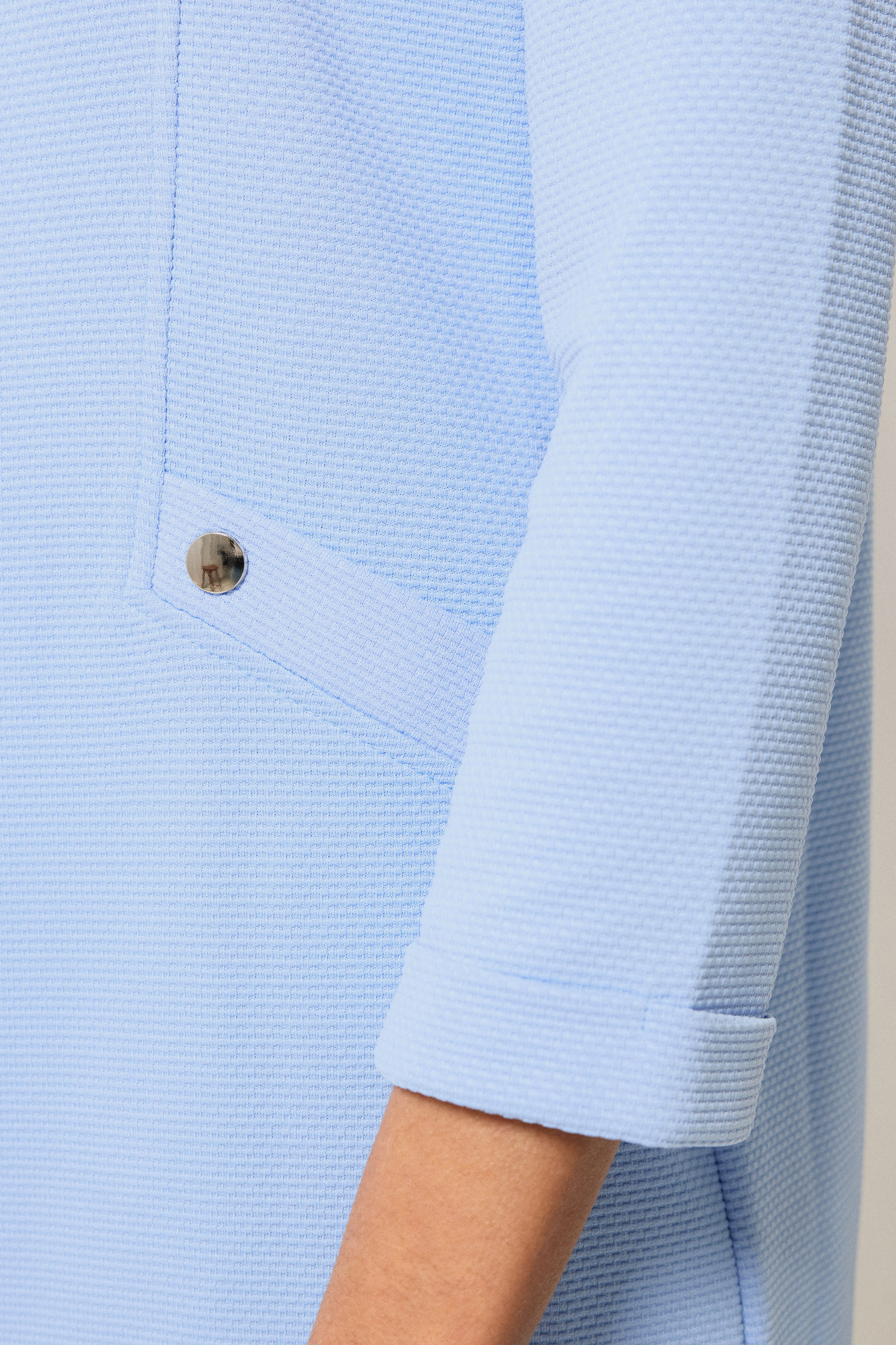 M&Co Blue Textured Jersey Jacket | M&Co 4
