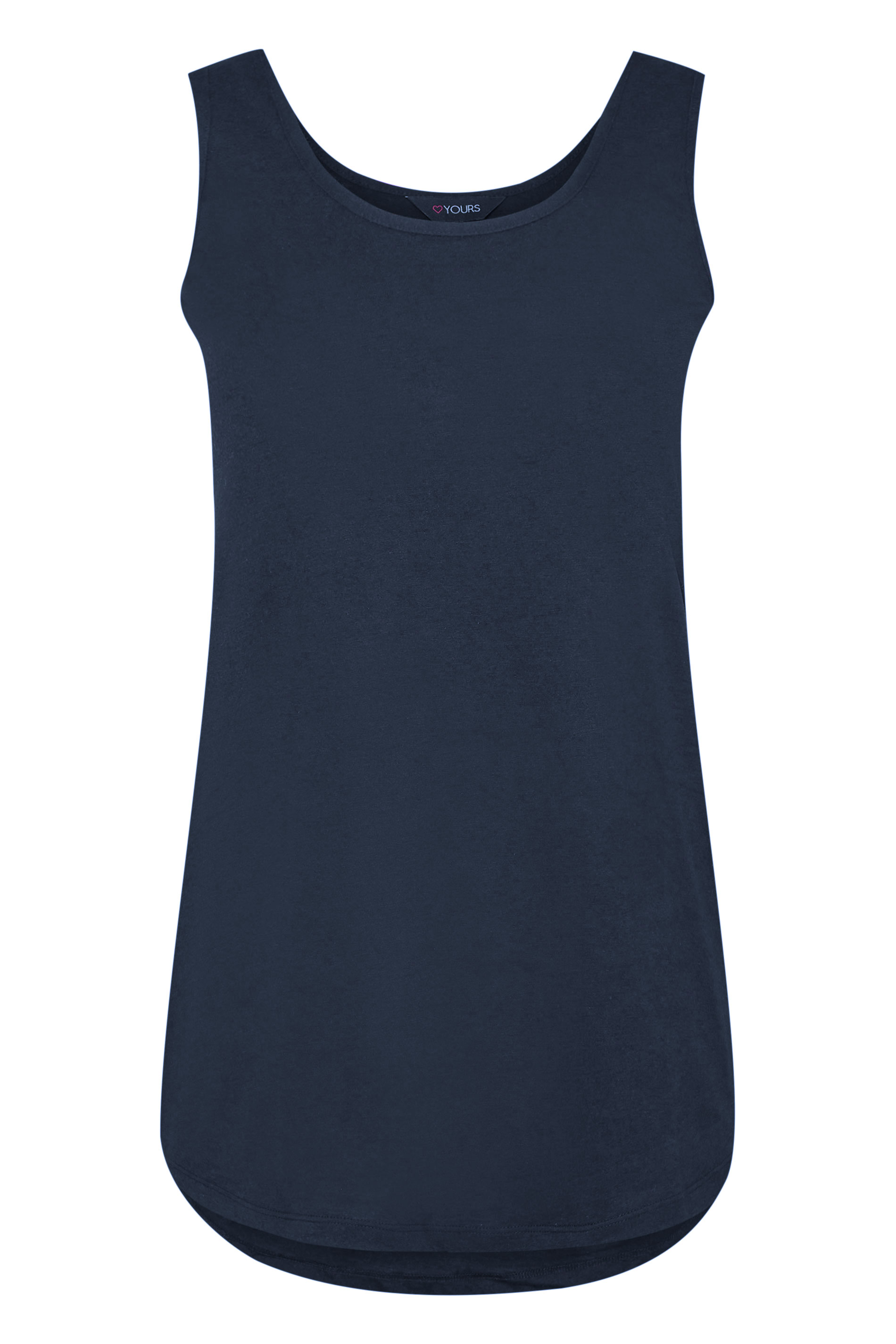 Grande taille  Tops Grande taille  T-Shirts Basiques & Débardeurs | Débardeur Bleu Marine Basique - AR81390