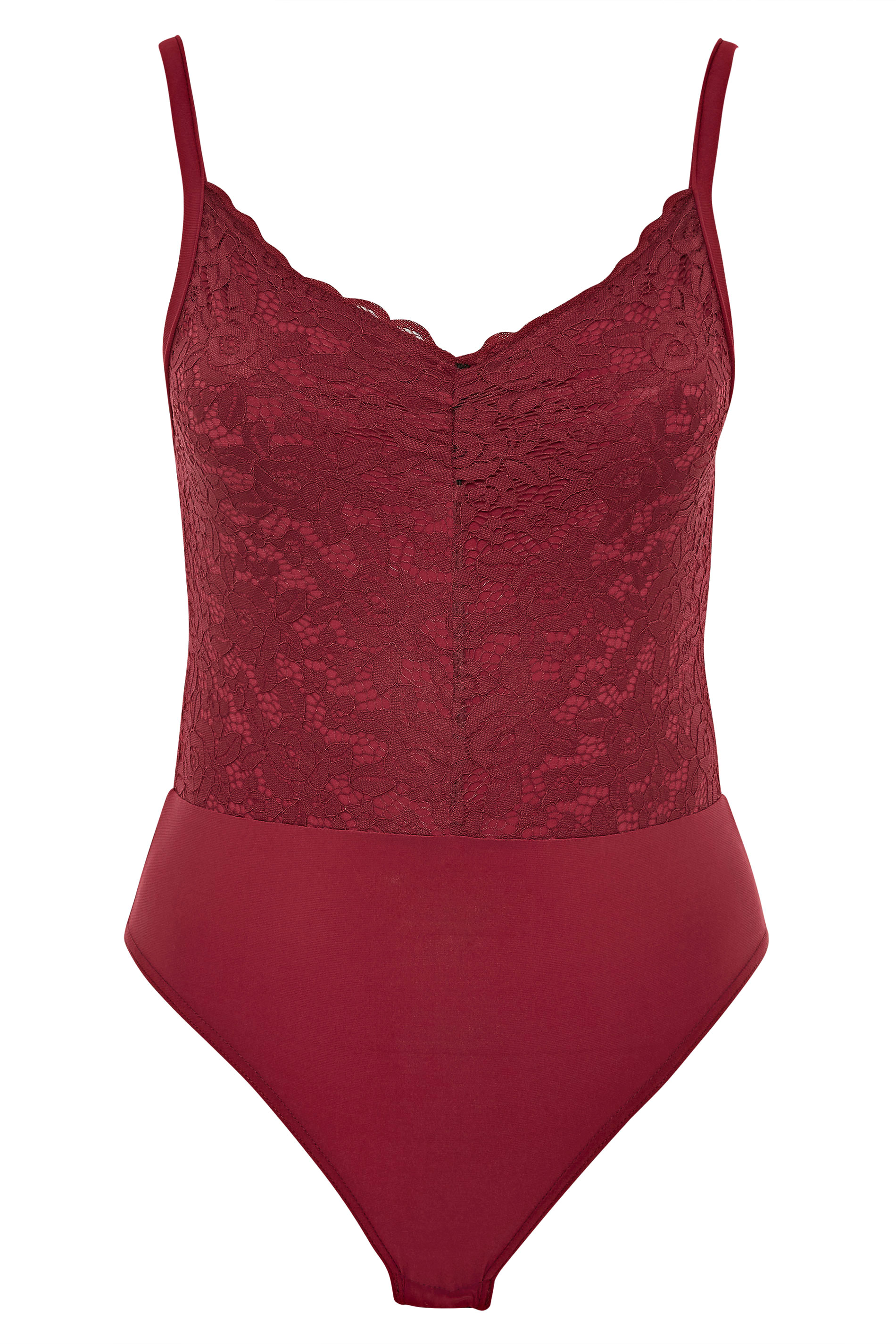 Plus Size LIMITED COLLECTION Red Lace Bodysuit | Yours Clothing