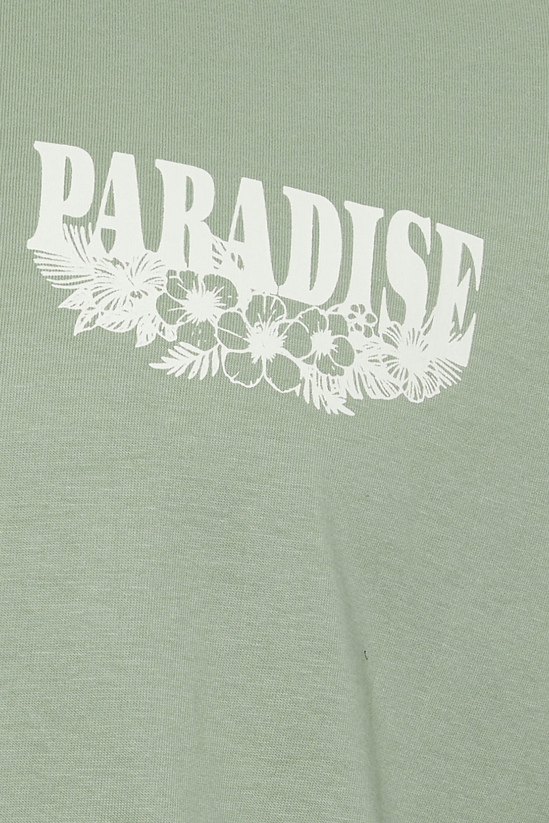 BadRhino Big & Tall Green Extra Long 'Paradise' Graphic T-Shirt 8