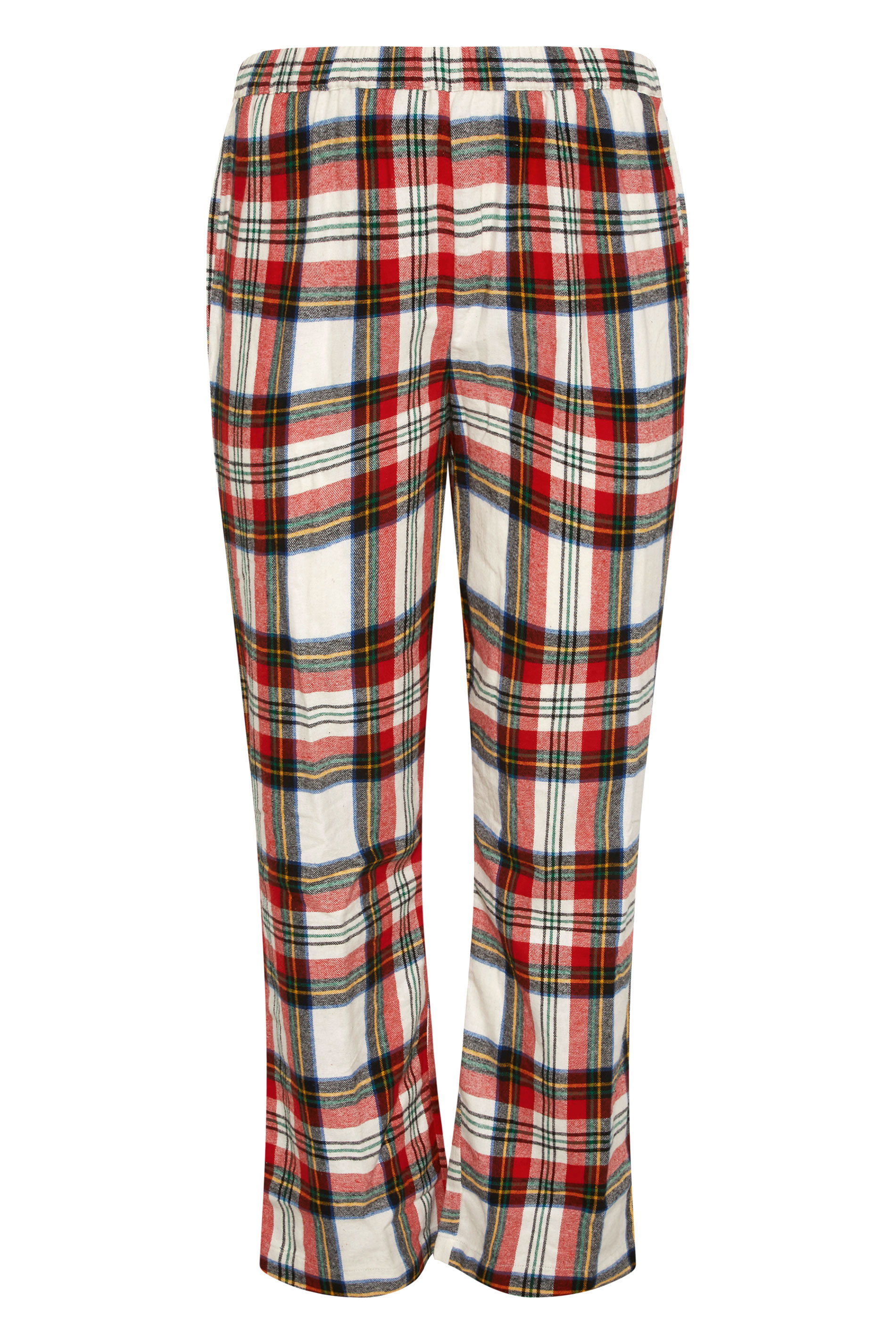 Cream Tartan Check Pyjama Bottoms 