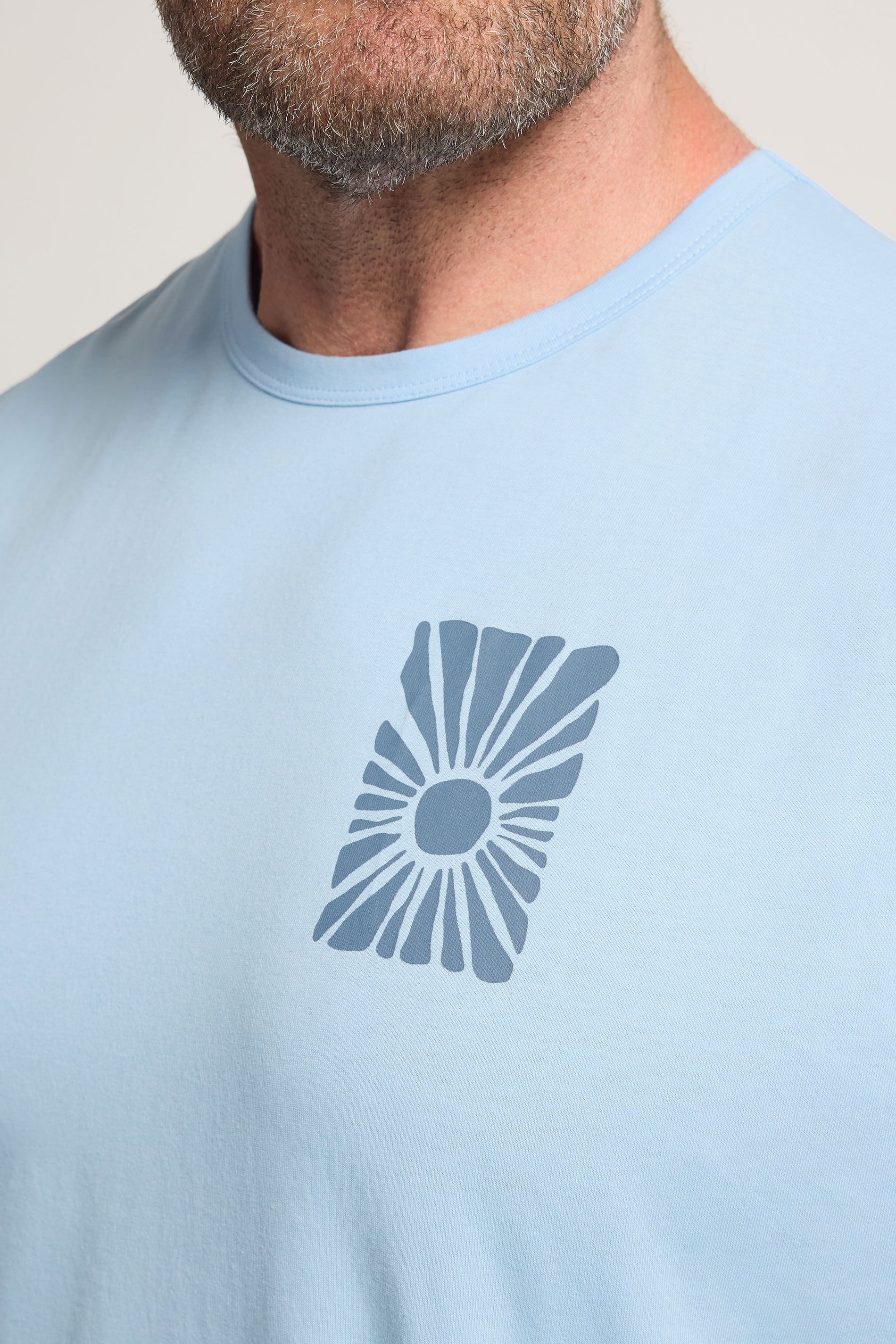 BadRhino Big & Tall Light Blue Sun Graphic Vest Top | BadRhino 5