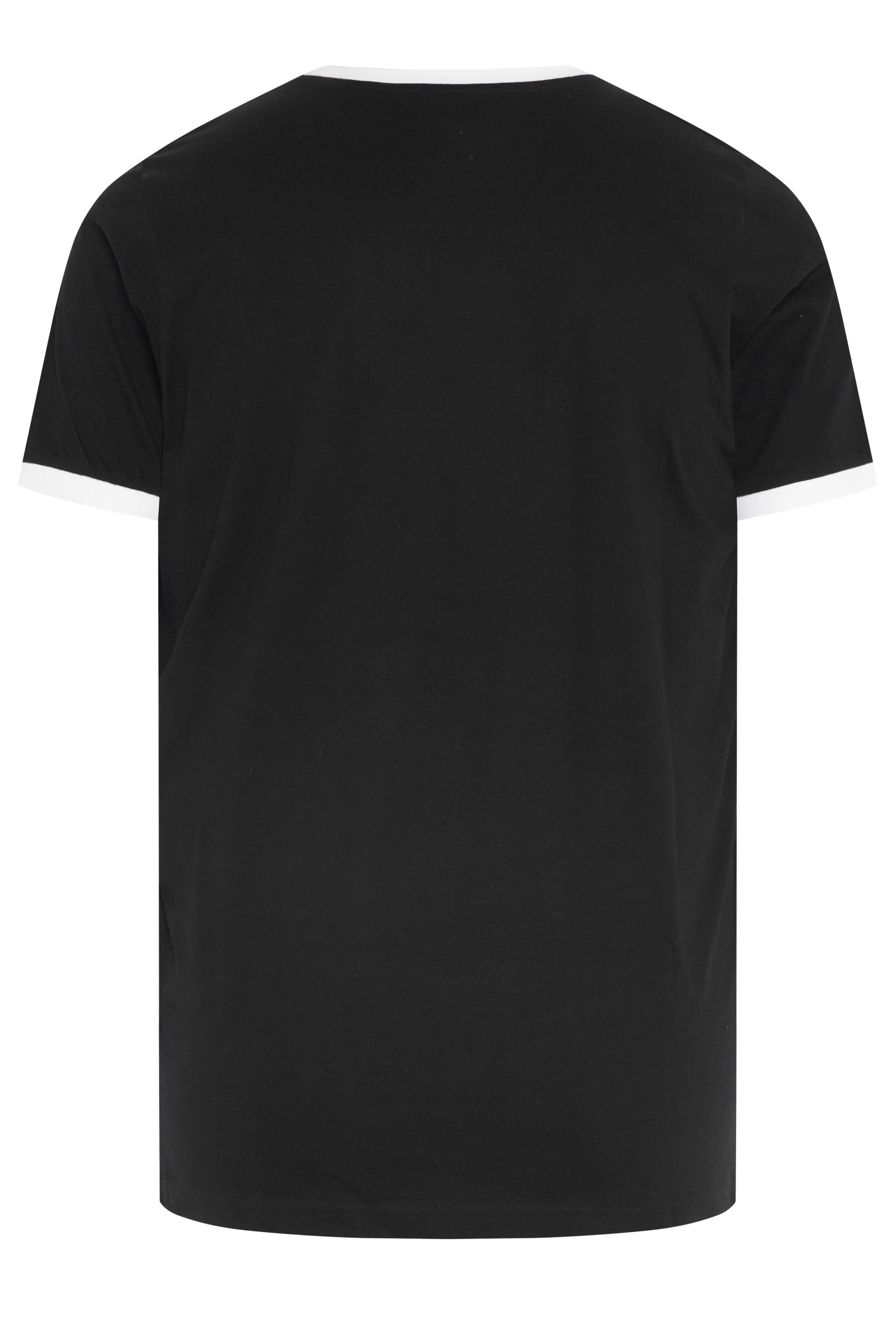 BadRhino Big & Tall Black Ringer T-Shirt | BadRhino 6