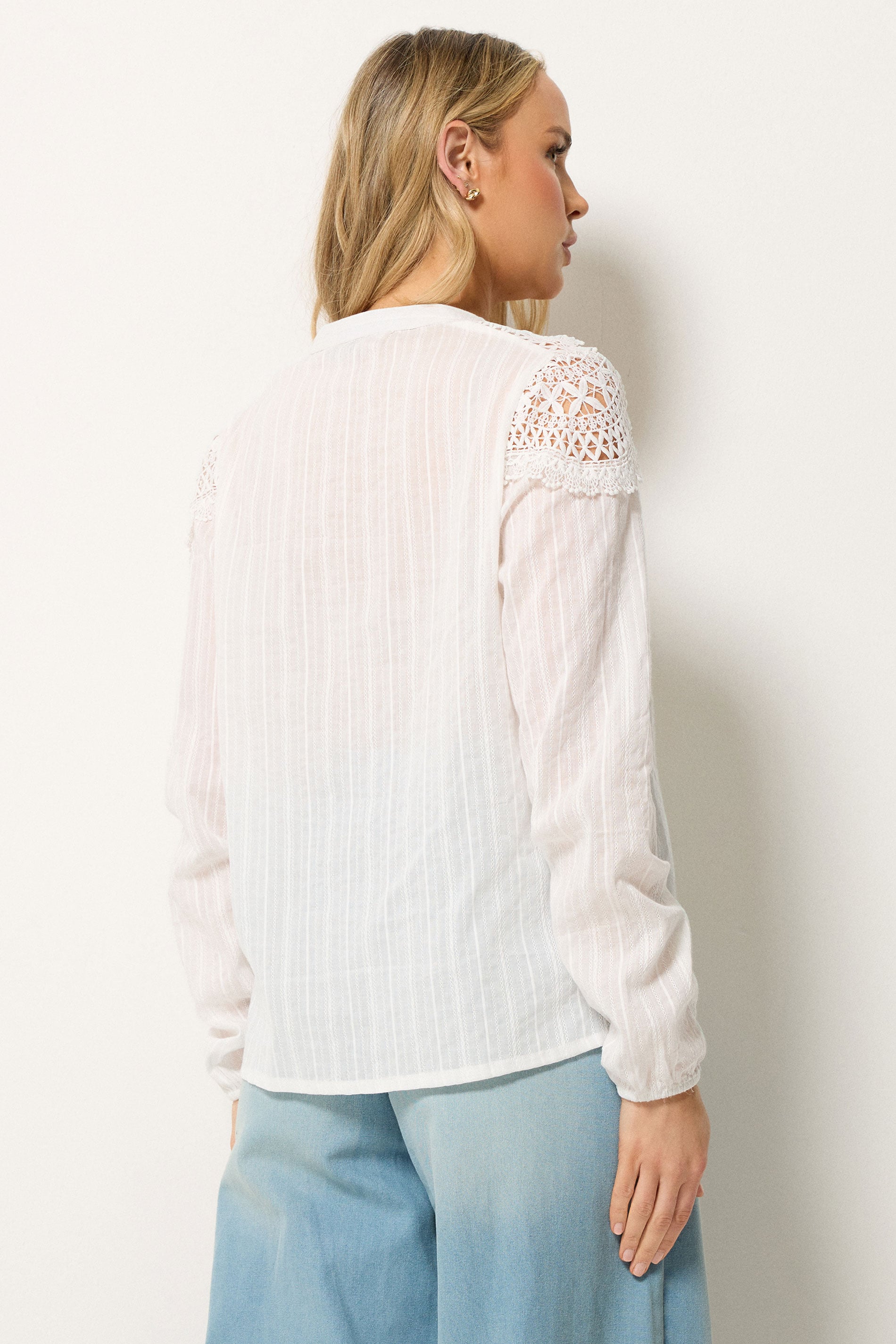 LTS Tall Women's White Lace Shirt | Long Tall Sally 2