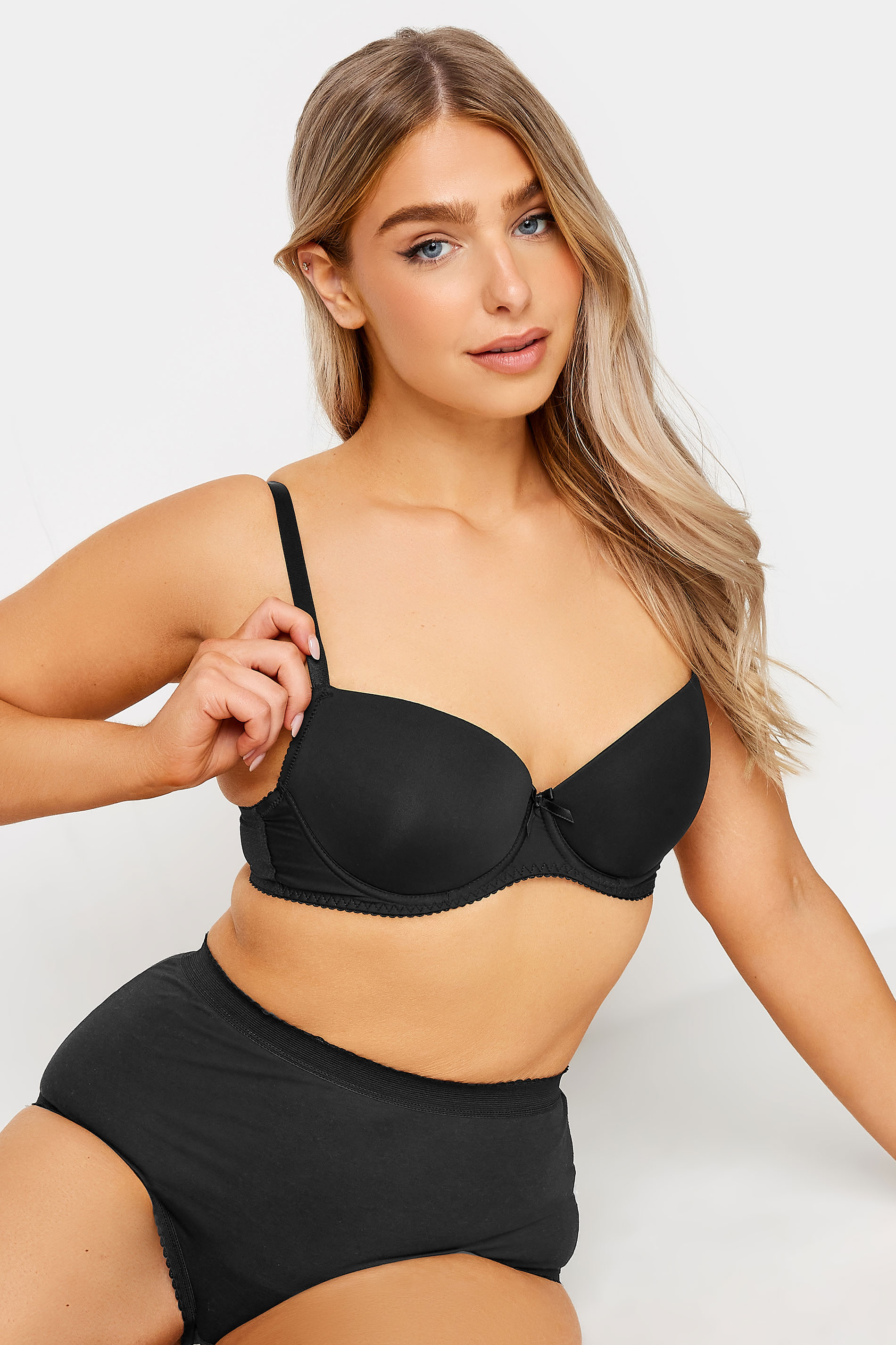M&Co 2 PACK Black & White Moulded T-Shirt Bra | M&Co 4