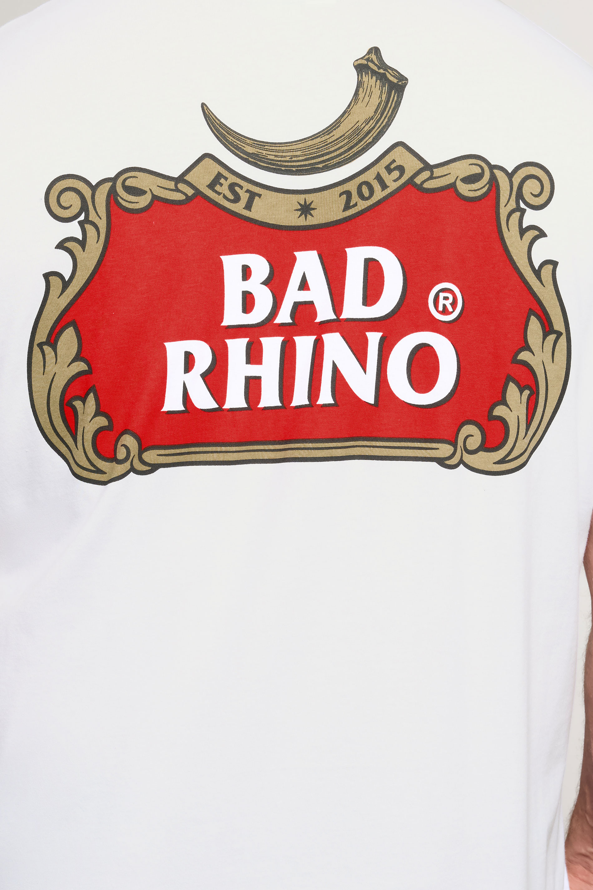 BadRhino Big & Tall White Beer Graphic T-Shirt | BadRhino 5
