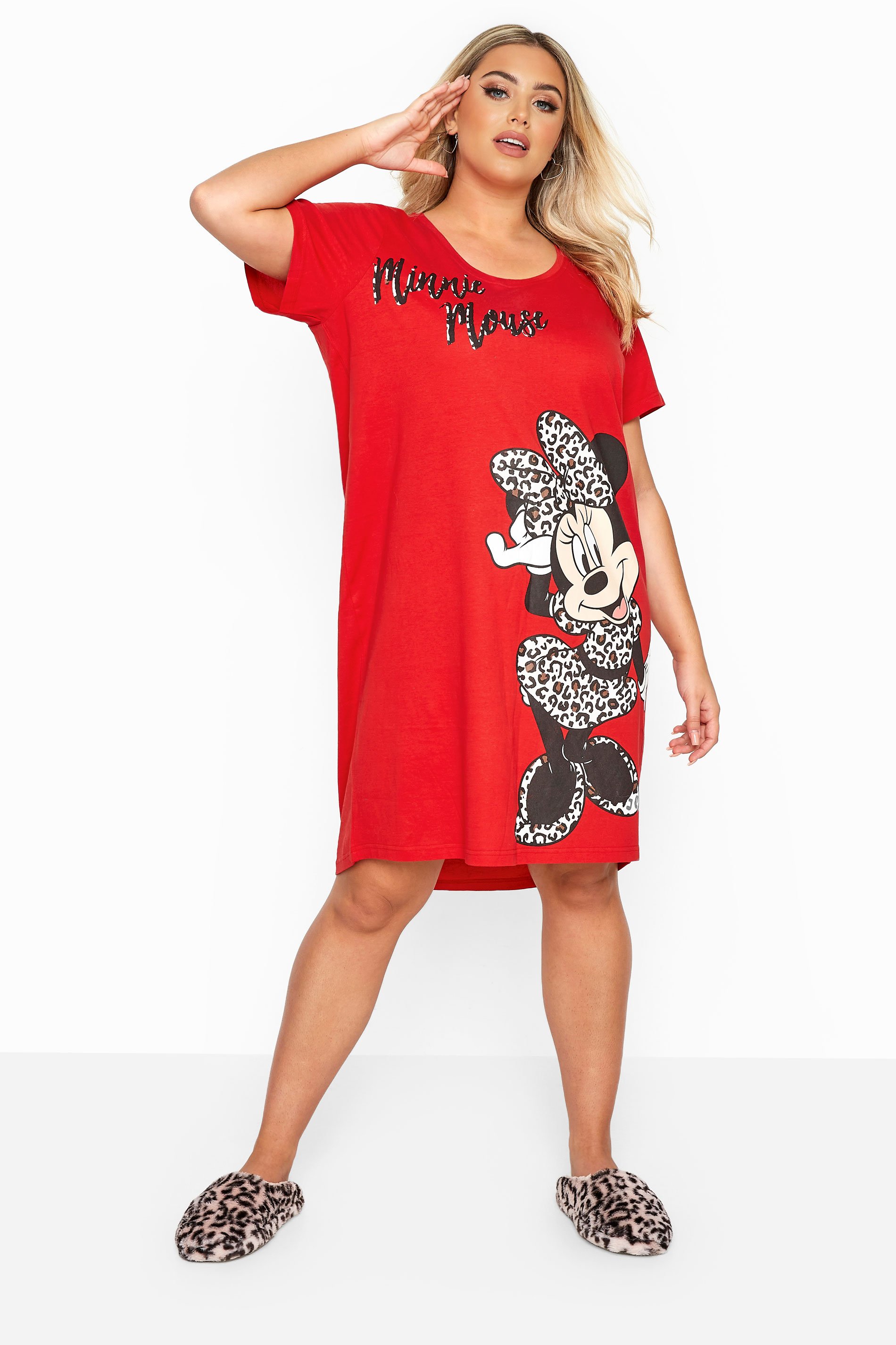 Red Minnie Mouse Nightdress | Yours Clothing