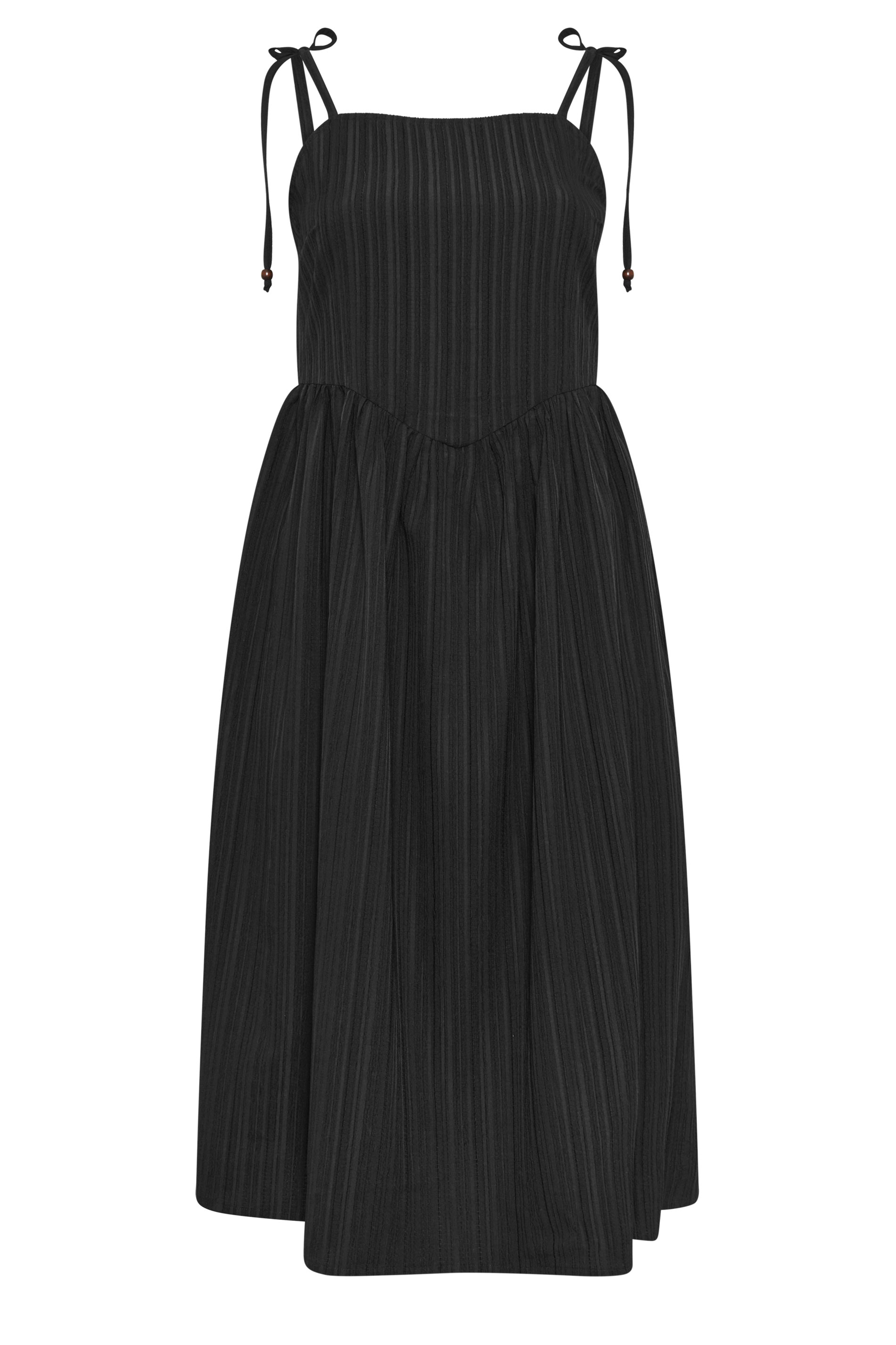 YOURS Plus Size Black Strappy Dress | Yours Clothing 5