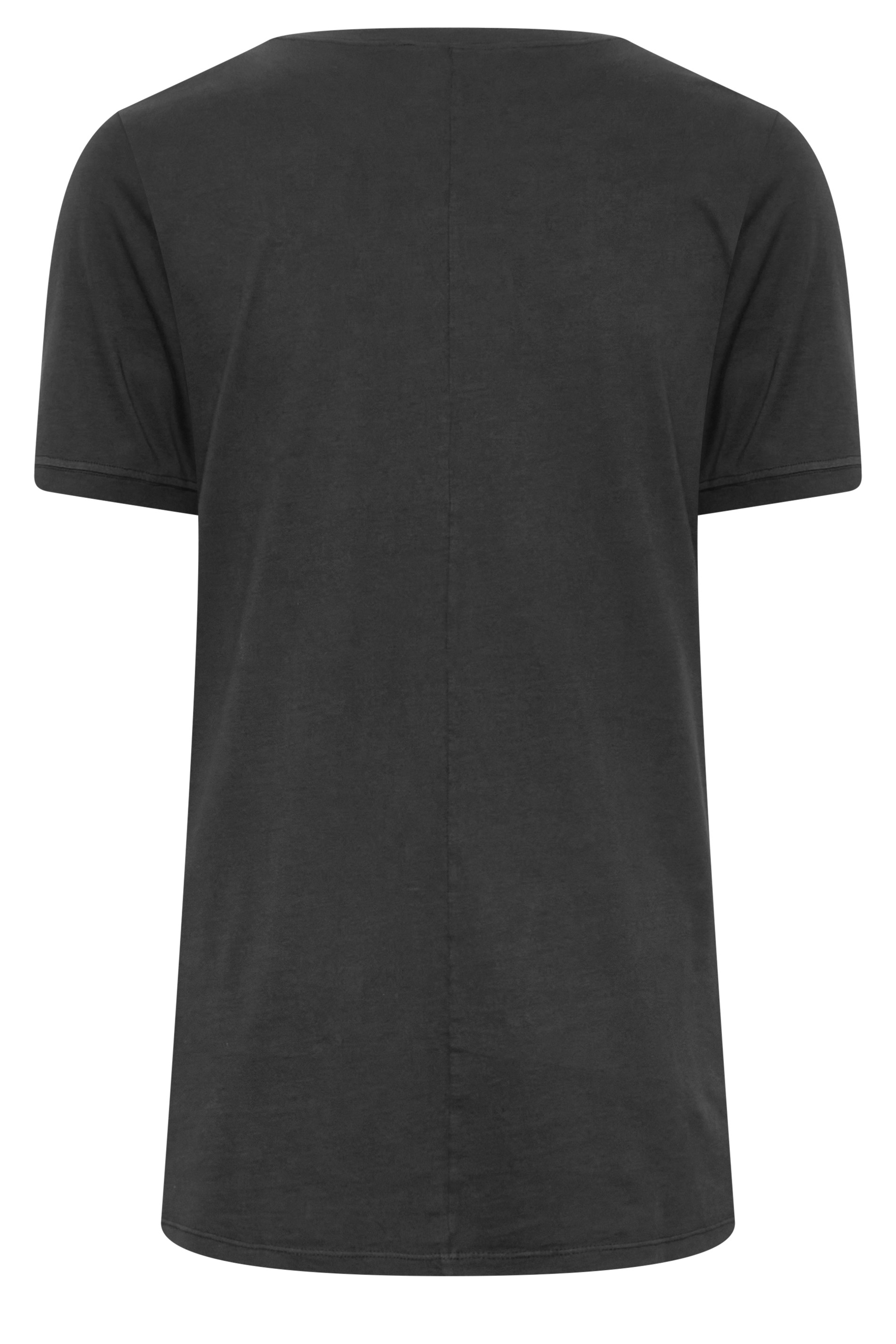 YOURS Plus Size Curve Black Embellished T-Shirt