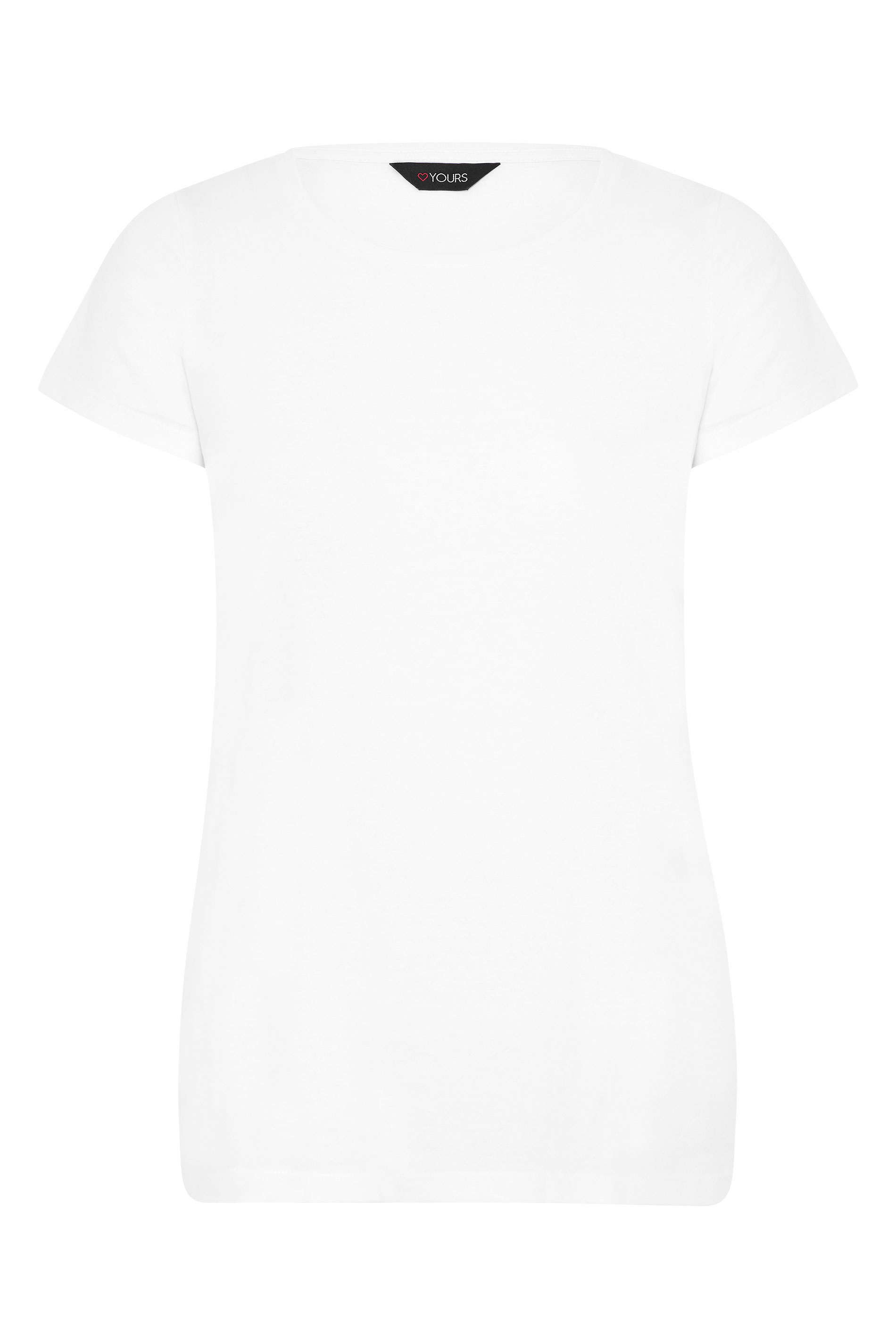 White Basic T-Shirt | Yours Clothing