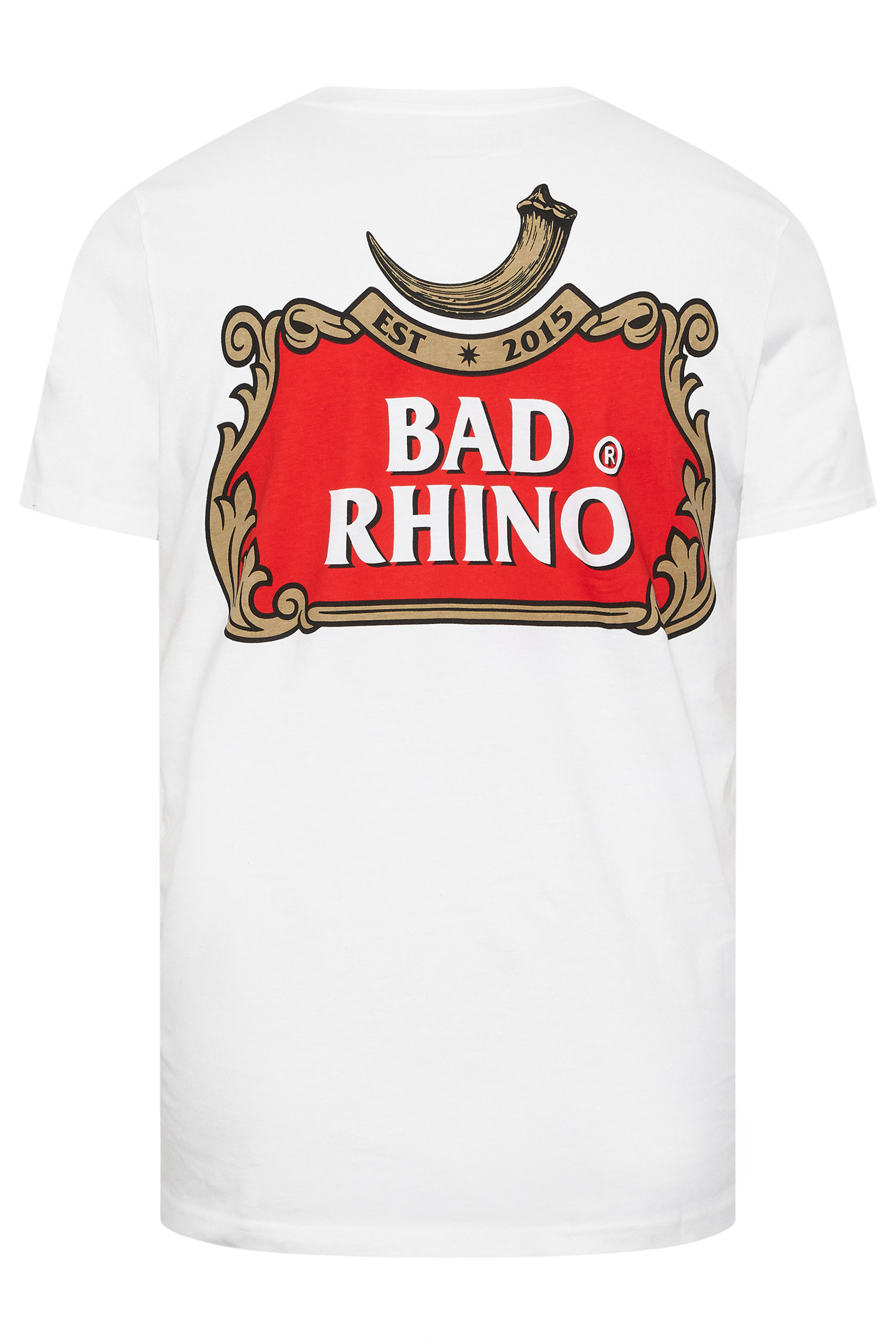 BadRhino Big & Tall White Beer Graphic T-Shirt | BadRhino 7