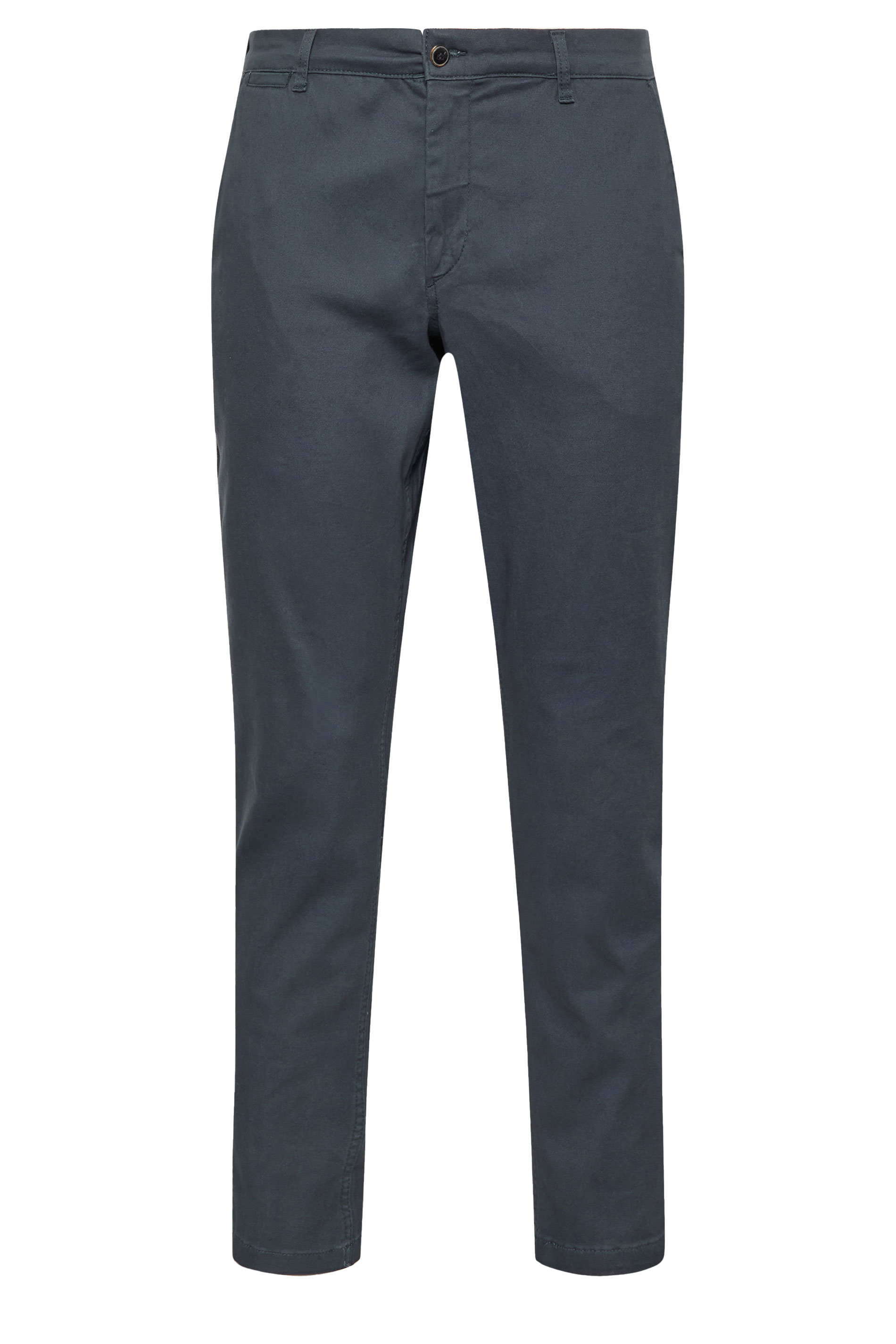JACK & JONES Big & Tall Navy Blue 'Marco' Chino Trousers | BadRhino 1