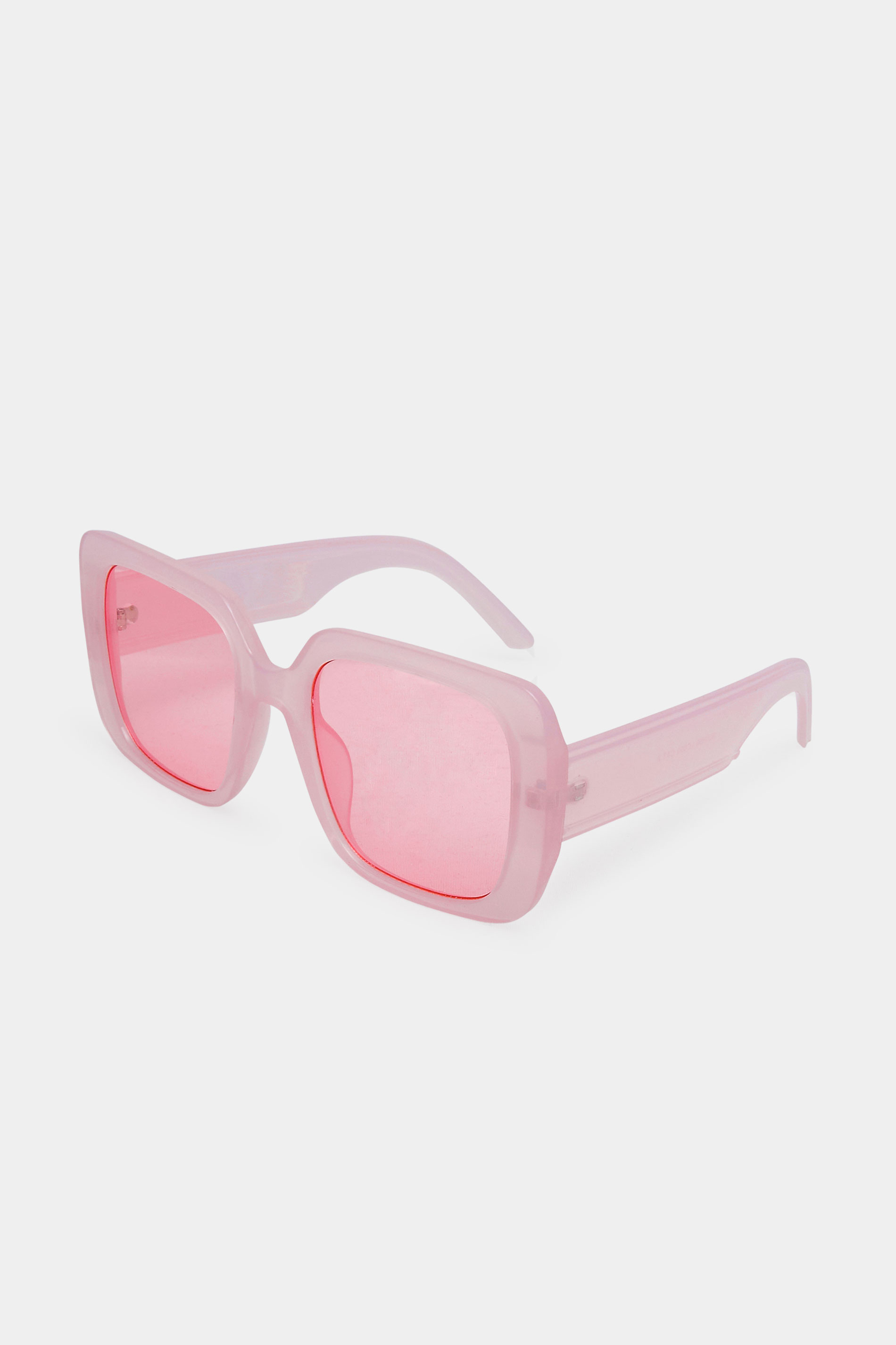 Pink Oversized Tinted Sunglasses 1