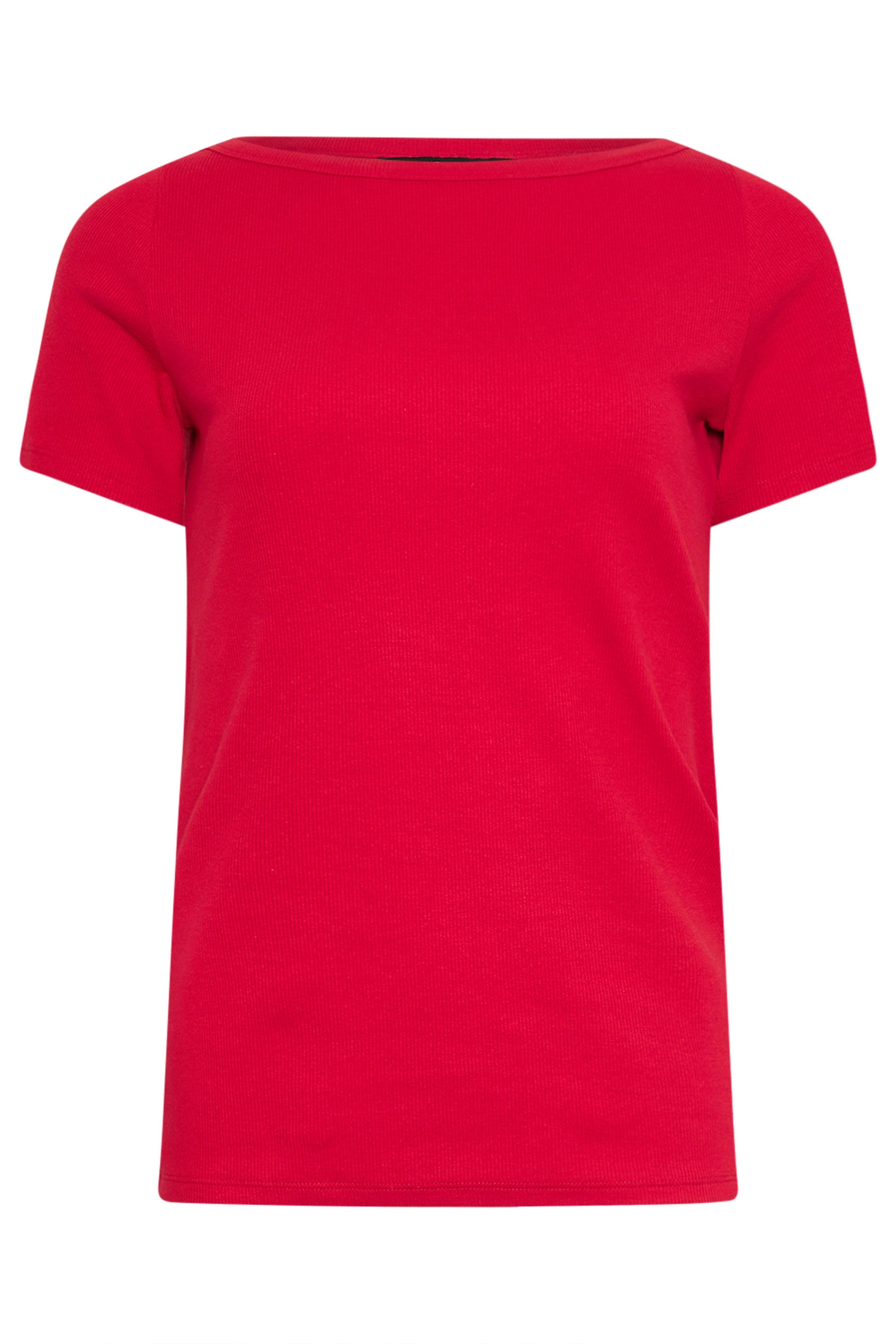 LTS Tall Women's Bright Red Boat Neck T-Shirt | Long Tall Sally 5