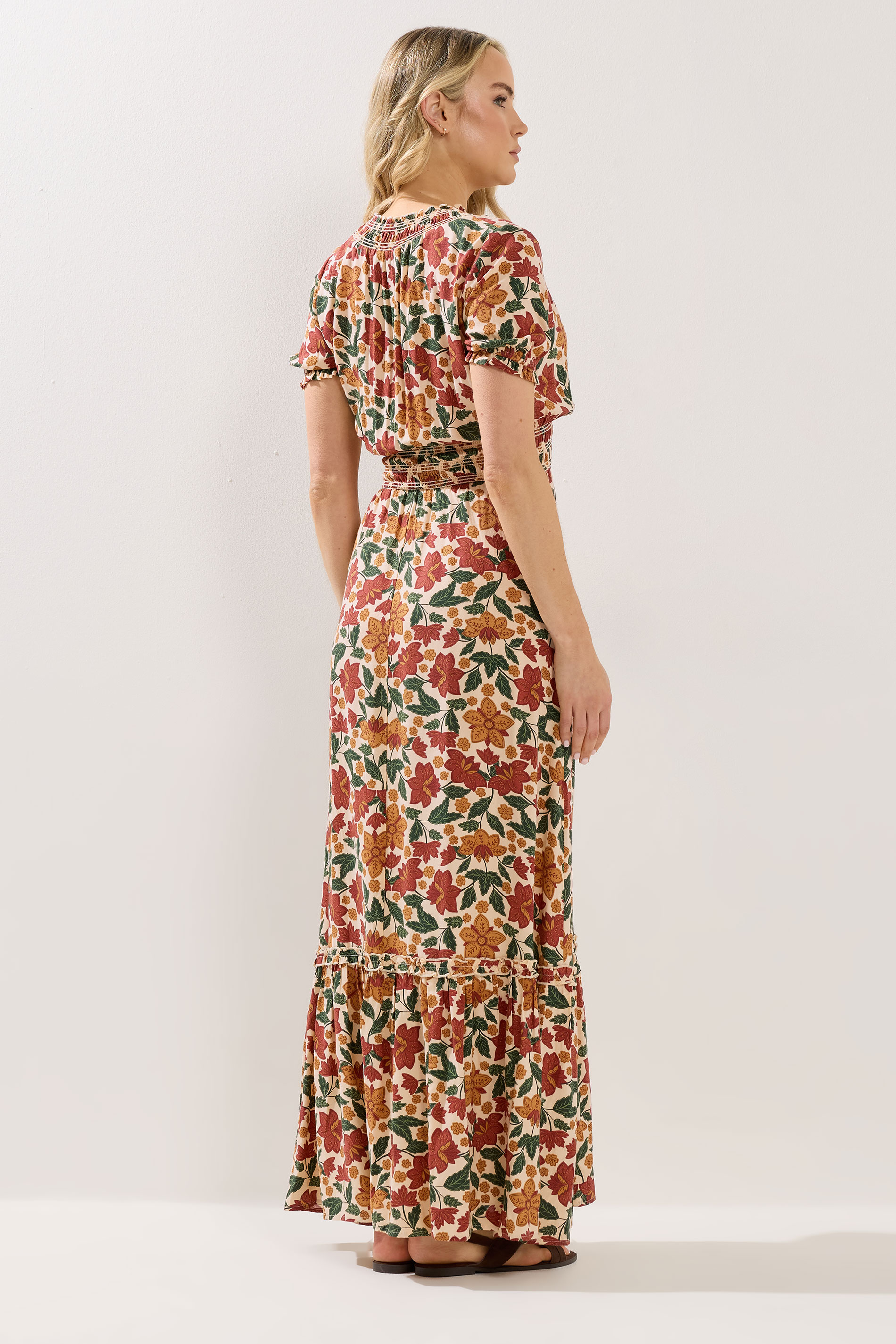 LTS Tall Women's Orange Floral Maxi Dress | Long Tall Sally 2