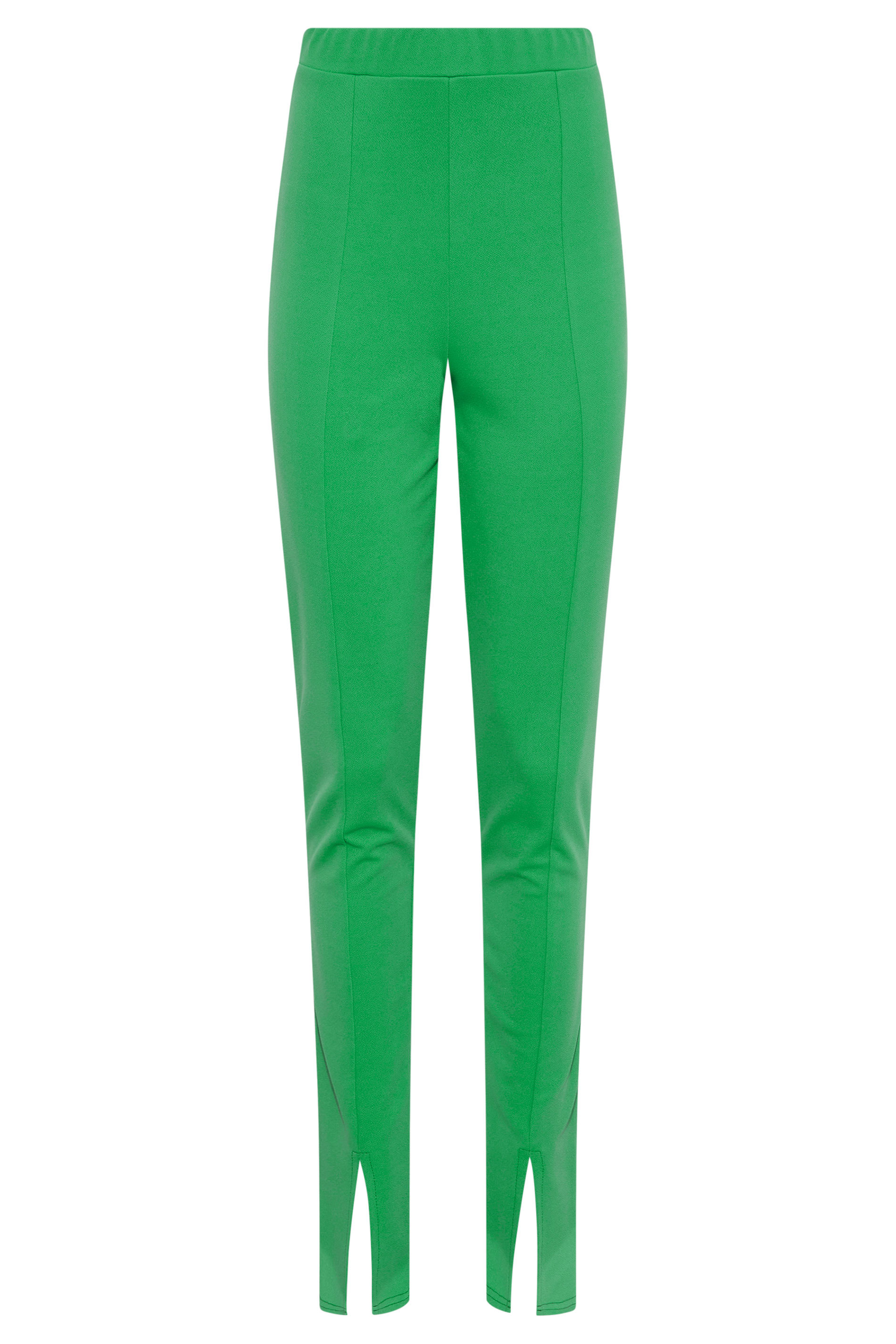 LTS Tall Women's Bright Green Split Front Slim Trousers | Long Tall Sally