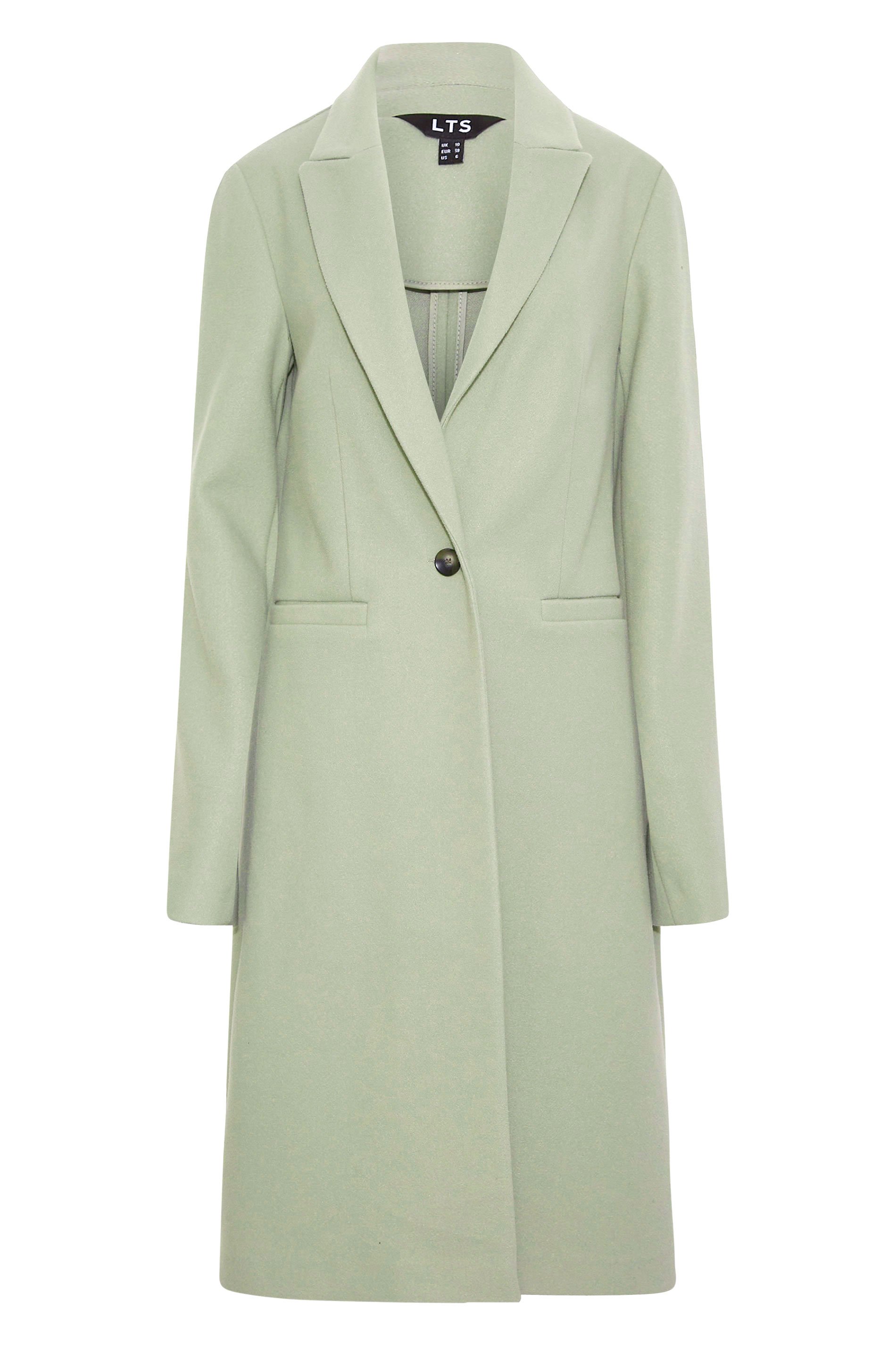 LTS Tall Women's Sage Green Midi Formal Coat | Long Tall Sally