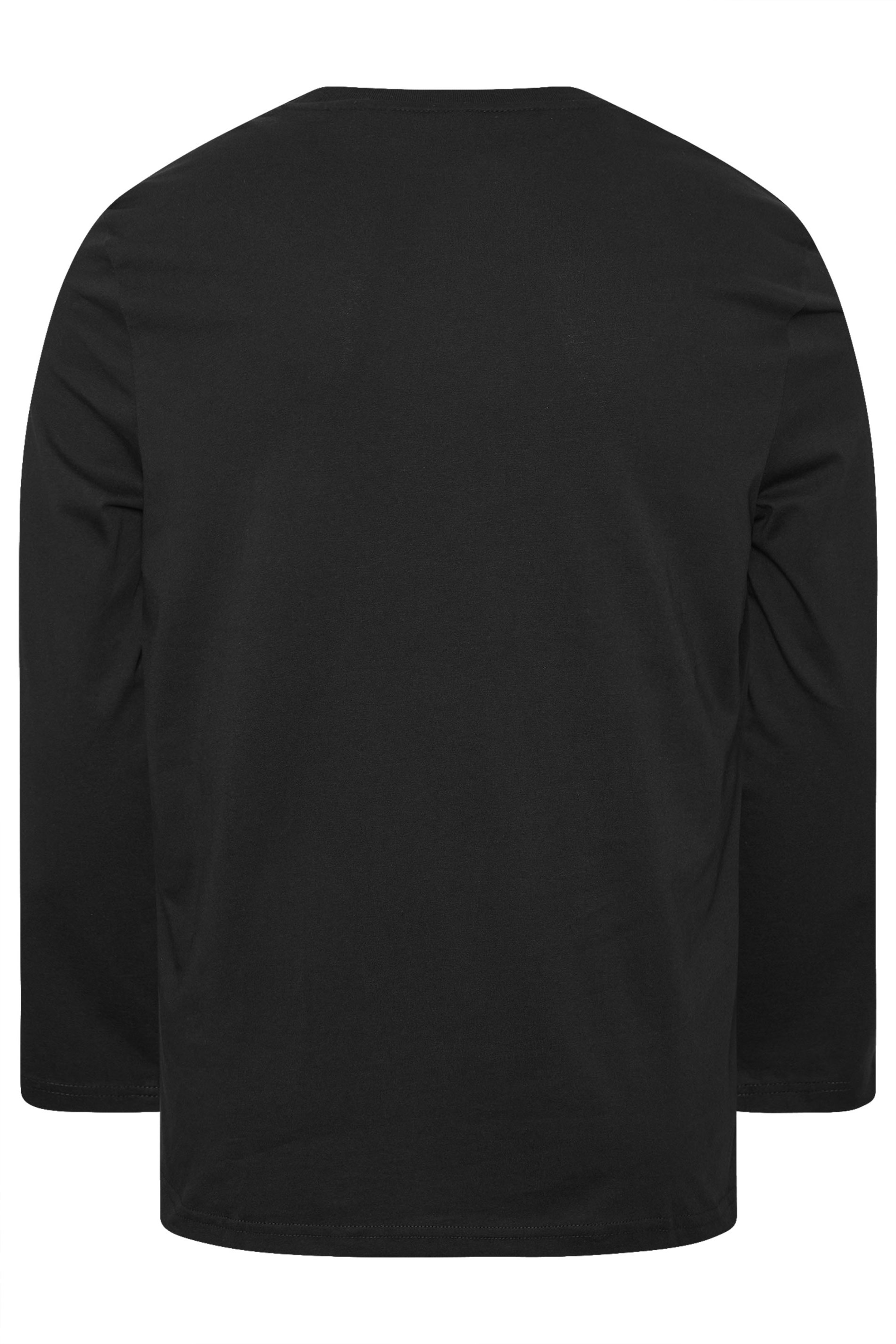LYLE & SCOTT Big & Tall Black Long Sleeve T-Shirt | BadRhino 4
