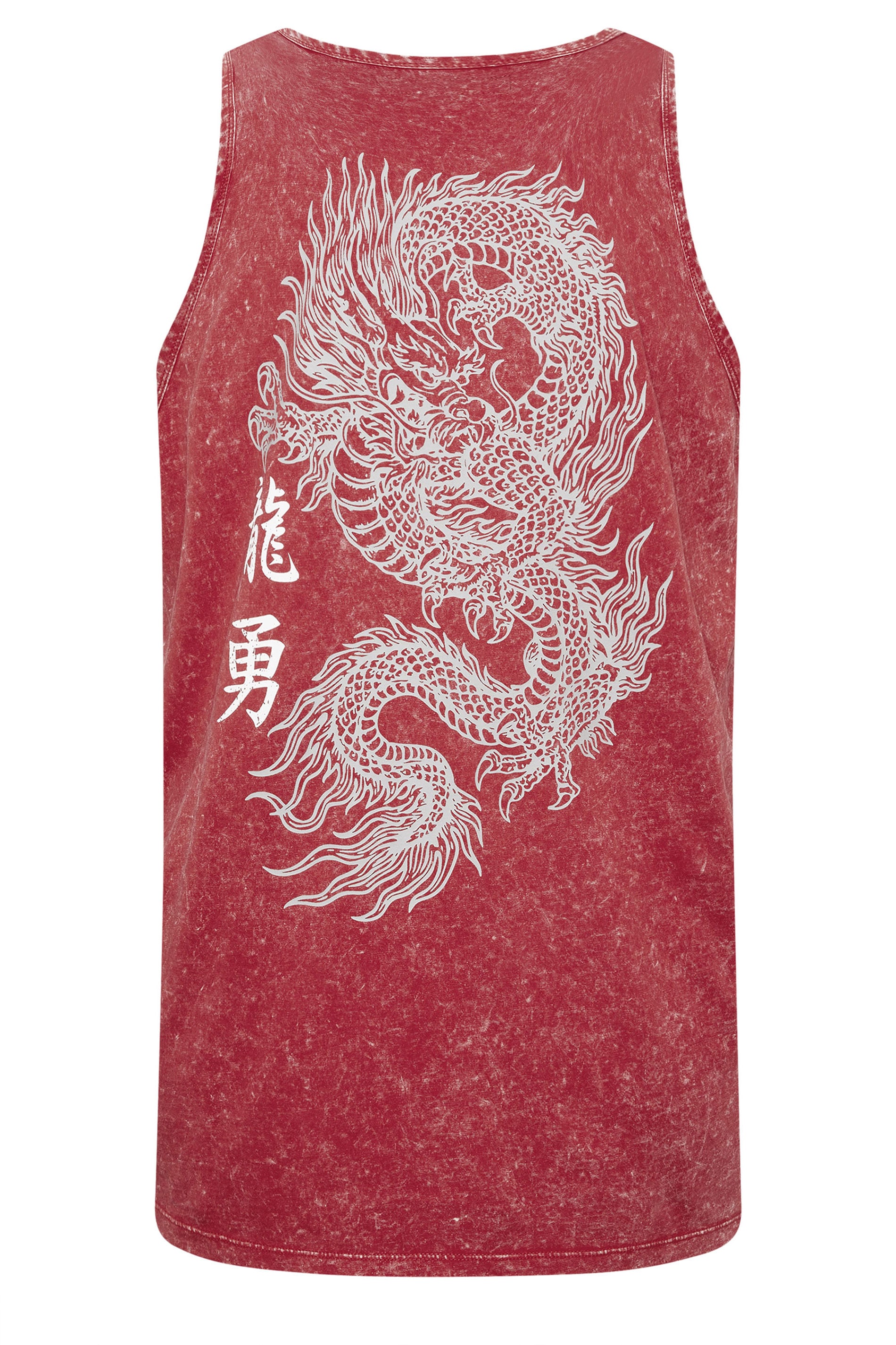 BadRhino Big & Tall Red Acid Wash Graphic Vest | BadRhino 7