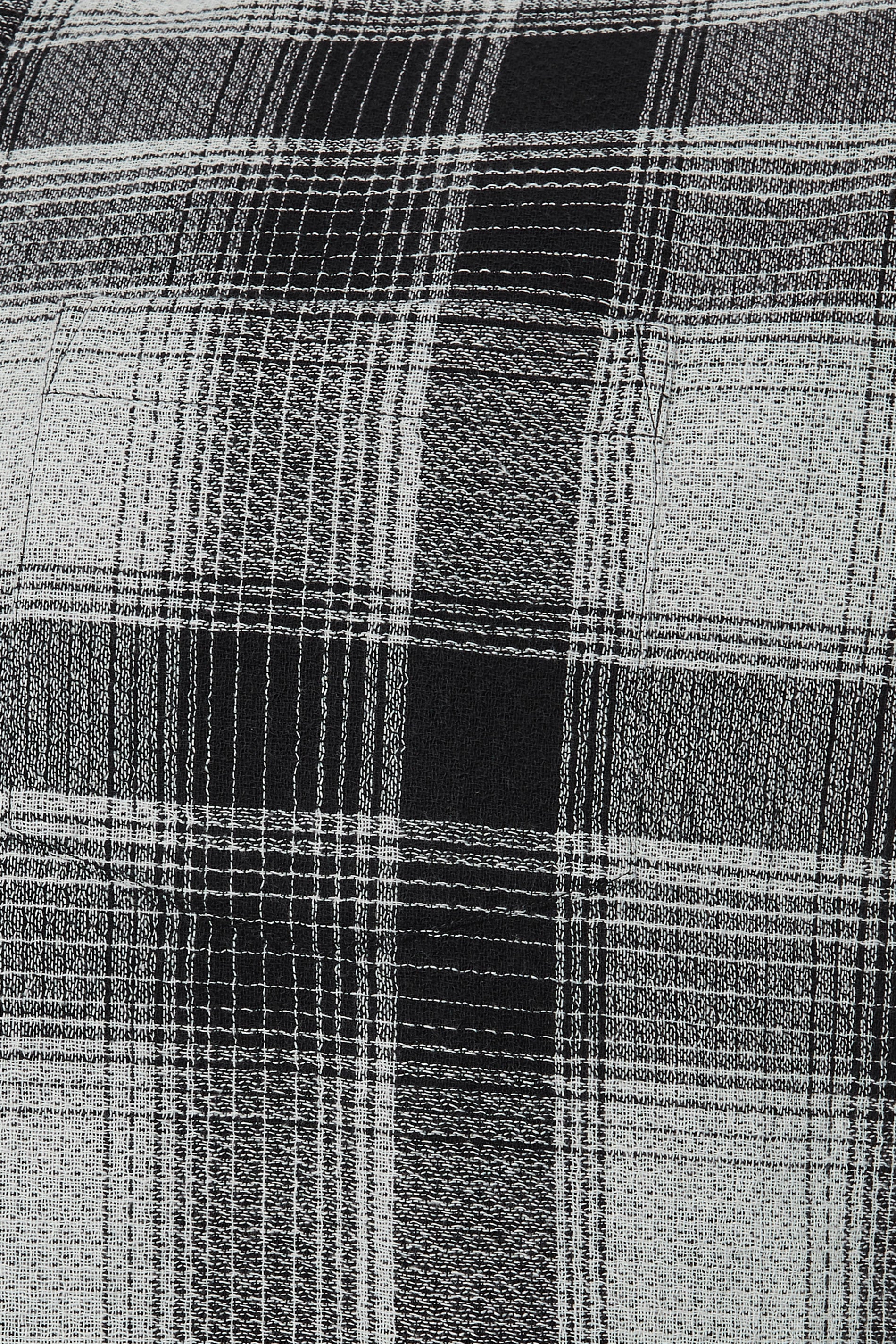 BadRhino Big & Tall Black Check Long Sleeve Shirt | BadRhino 3