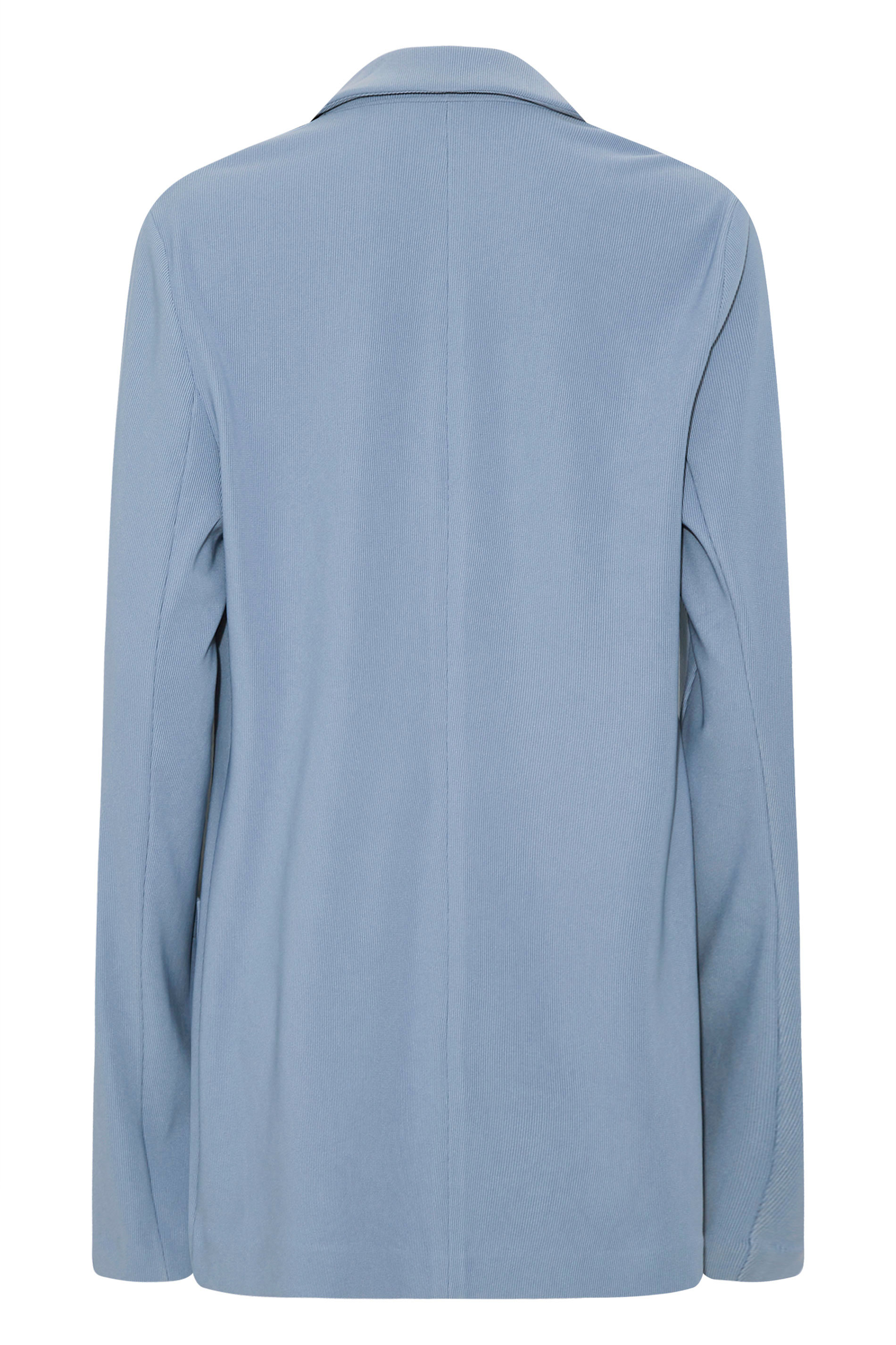 LTS Tall Women's Blue Ribbed Blazer Jacket | Long Tall Sally