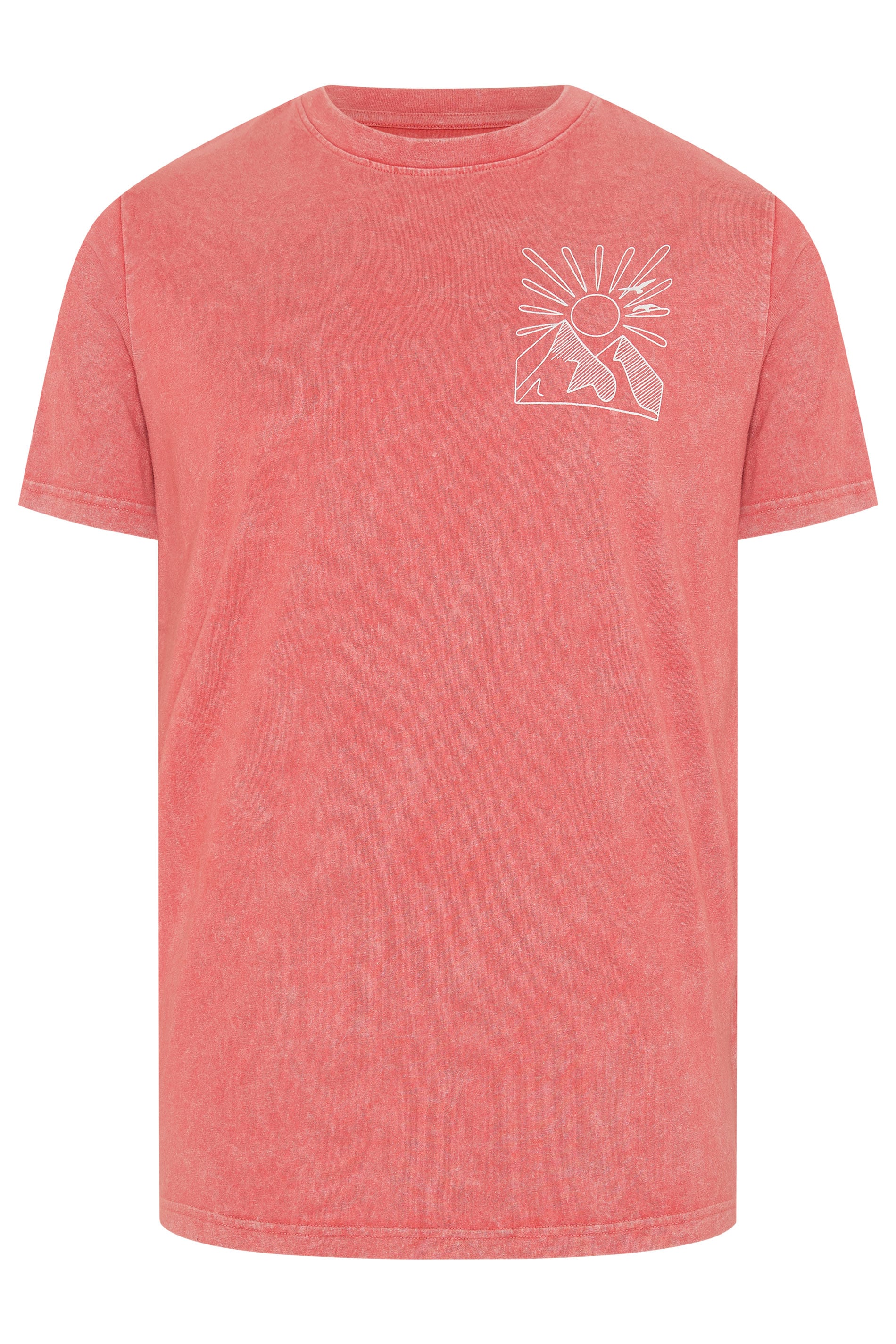 BadRhino Big & Tall Orange Mountain Graphic T-Shirt | BadRhino  6