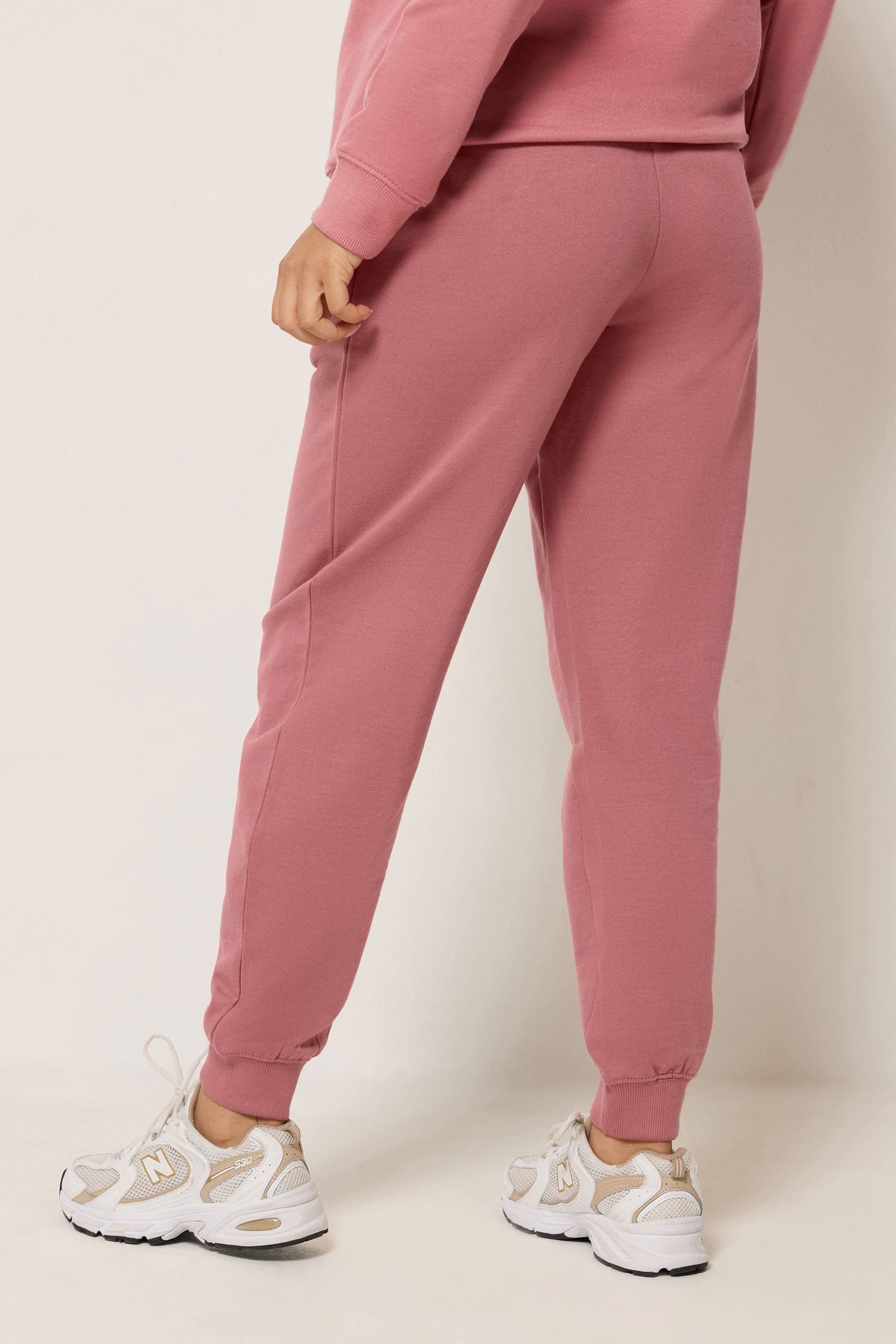 PixieGirl Petite Women's Dark Pink Cuffed Joggers | PixieGirl  2