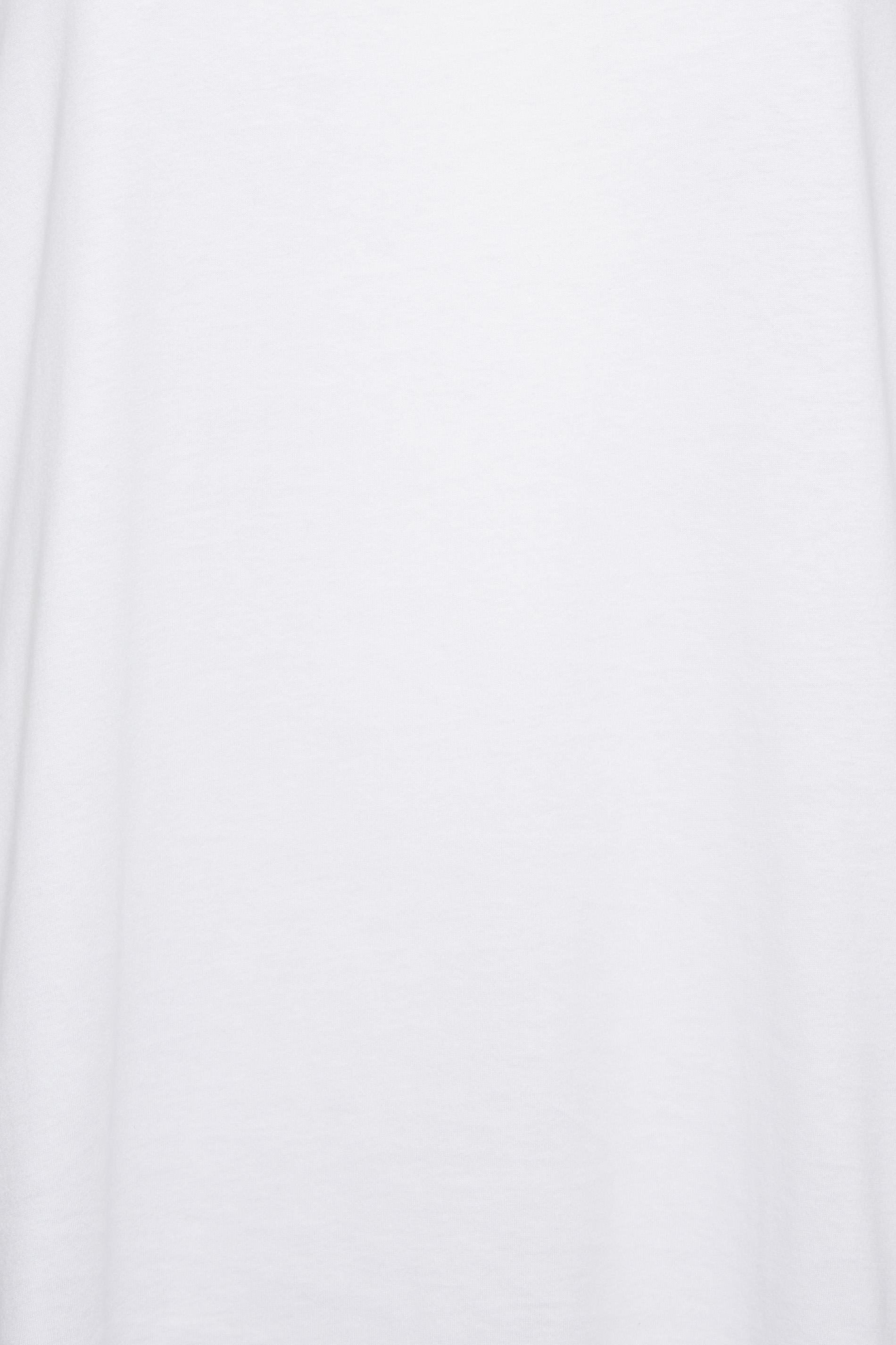 YOURS Plus Size White Frill Sleeve T-Shirt | Yours Clothing