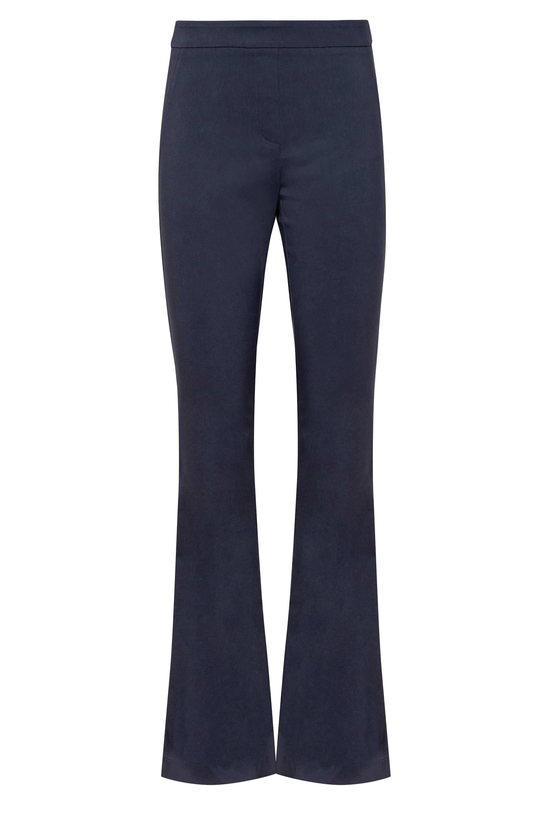 LTS Tall Women's Navy Blue Bi Stretch Bootcut Trousers | Long Tall Sally 1