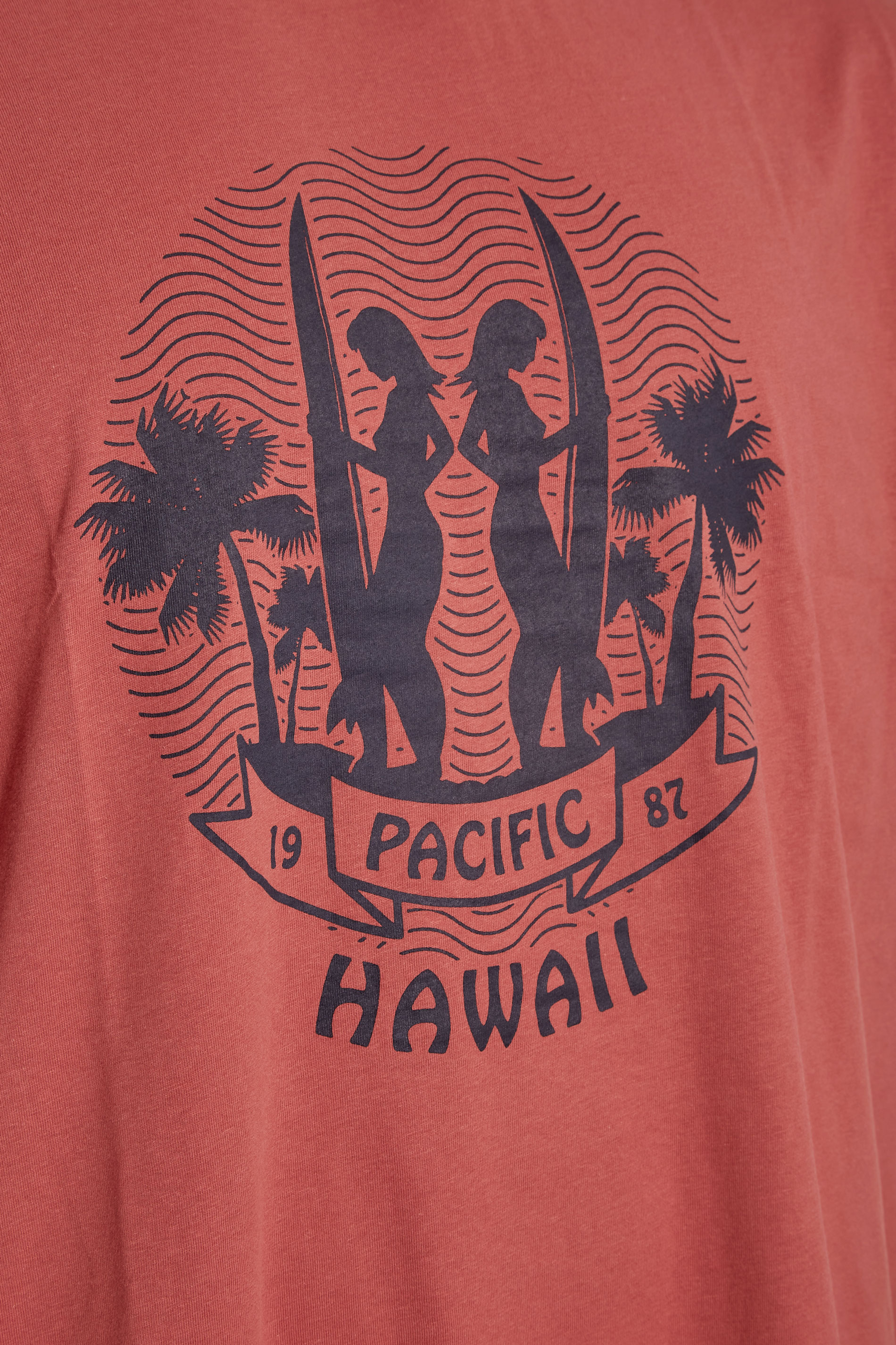 ESPIONAGE Orange Hawaii Print T-Shirt | BadRhino 2