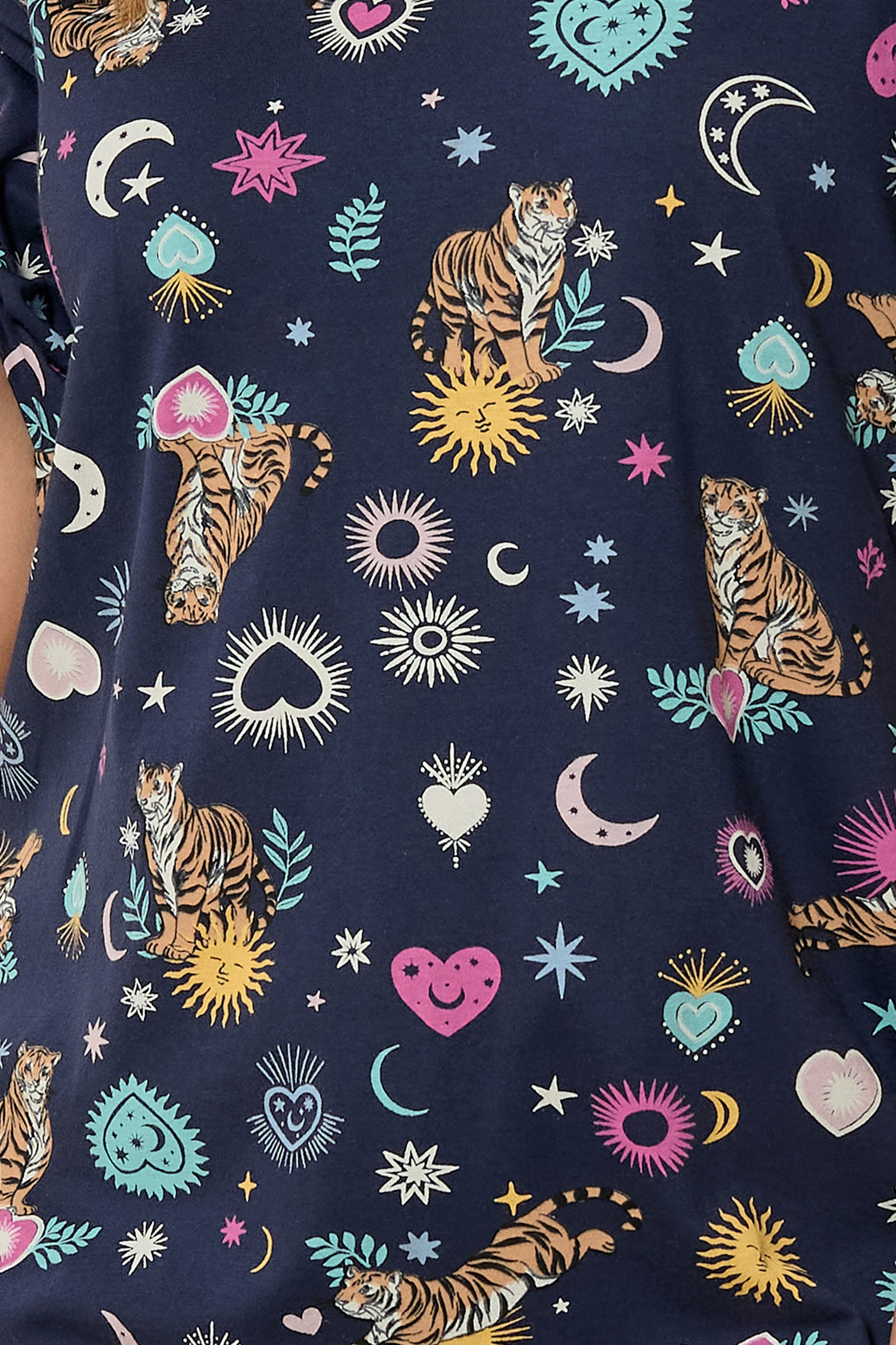YOURS Plus Size Navy Blue Celestial Nightdress | Yours Clothing 4