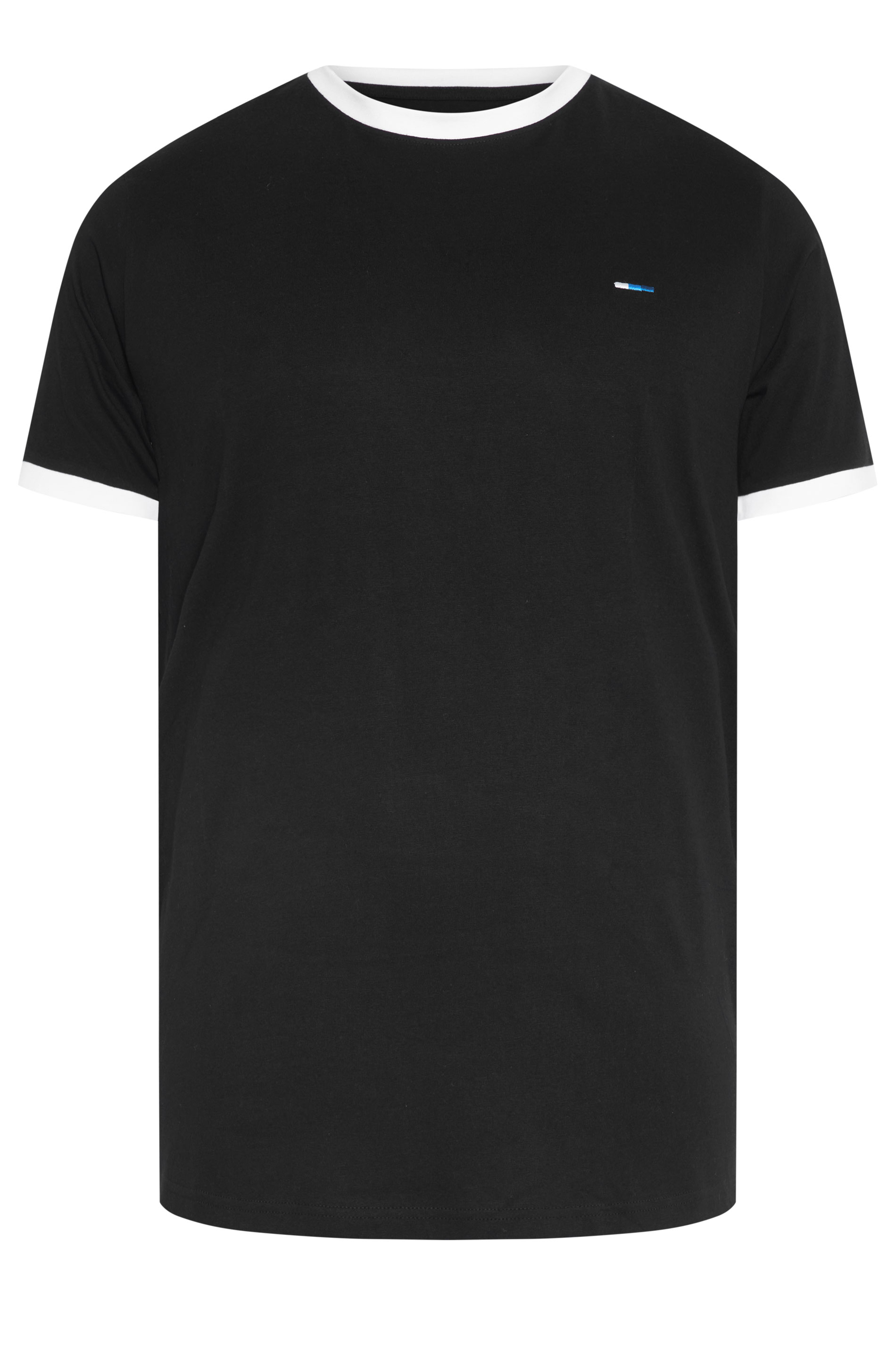 BadRhino Big & Tall Black Ringer T-Shirt | BadRhino 5
