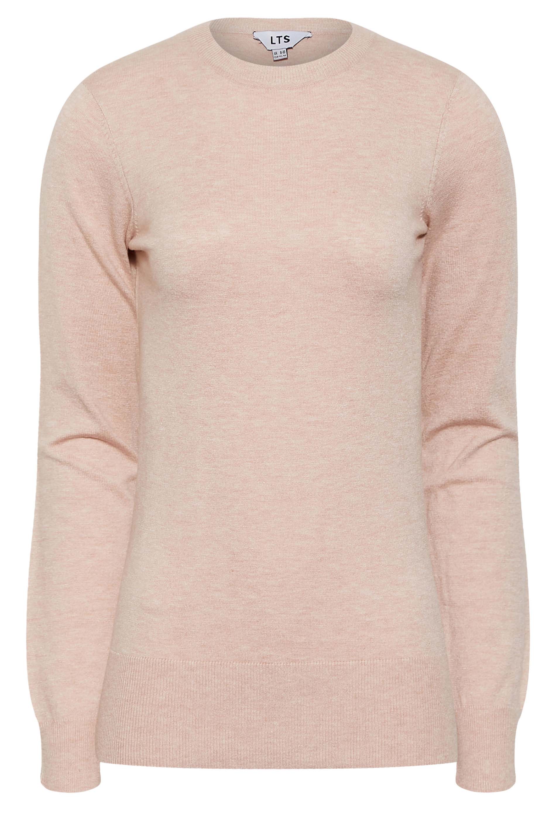 LTS Tall Women's Blush Pink Crew Neck Jumper | Long Tall Sally