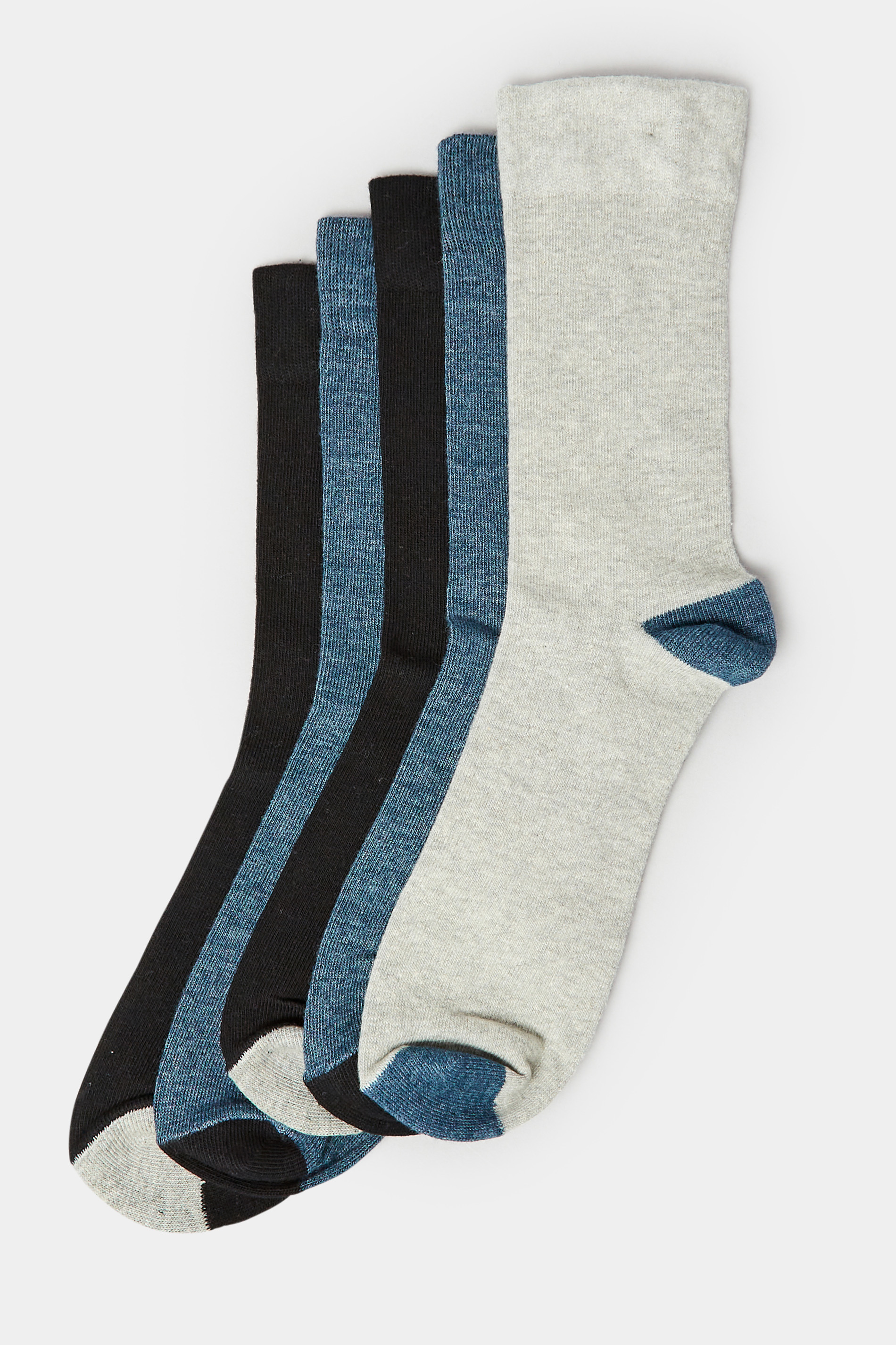BadRhino Blue 5 Pack Heel & Toe Socks | BadRhino 3